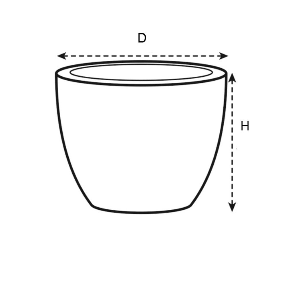 Pflanzkübel grau Round beton ELHO Elho Pure Soft