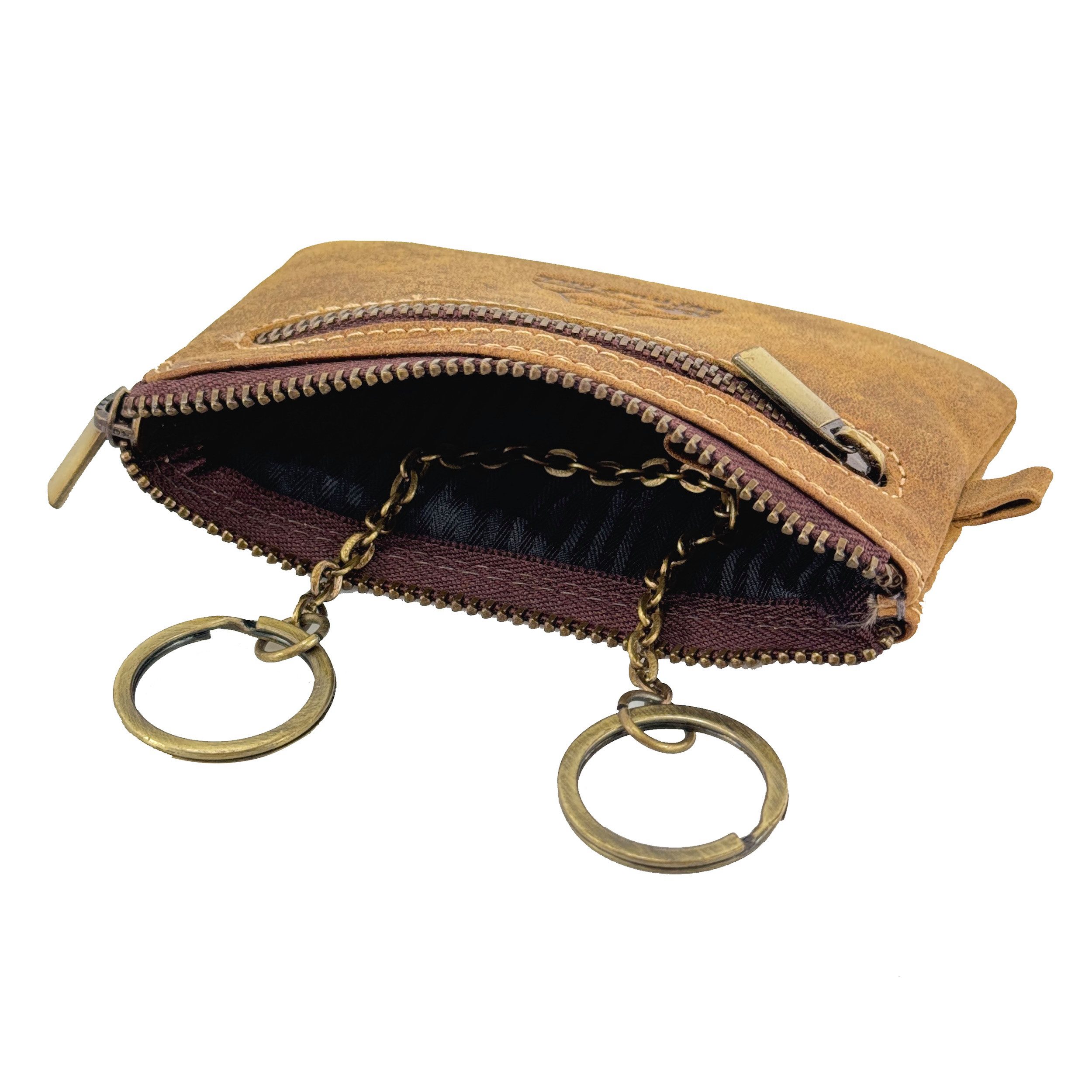 Buffalo Hill Schlüsseltasche Büffelleder Schlüsseletui, >SLT-08< echt Leder günstig online kaufen