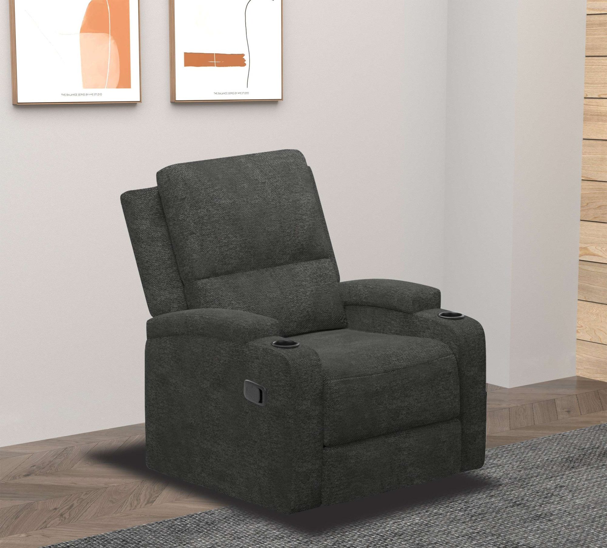 OTTO home Relaxsessel NAPORI Struktur, Kinosessel, Multimedia-Sessel, TV-Sessel mit manueller u elektrischer Relaxfunktion u. Getränkehalter – Bild 3 von 5