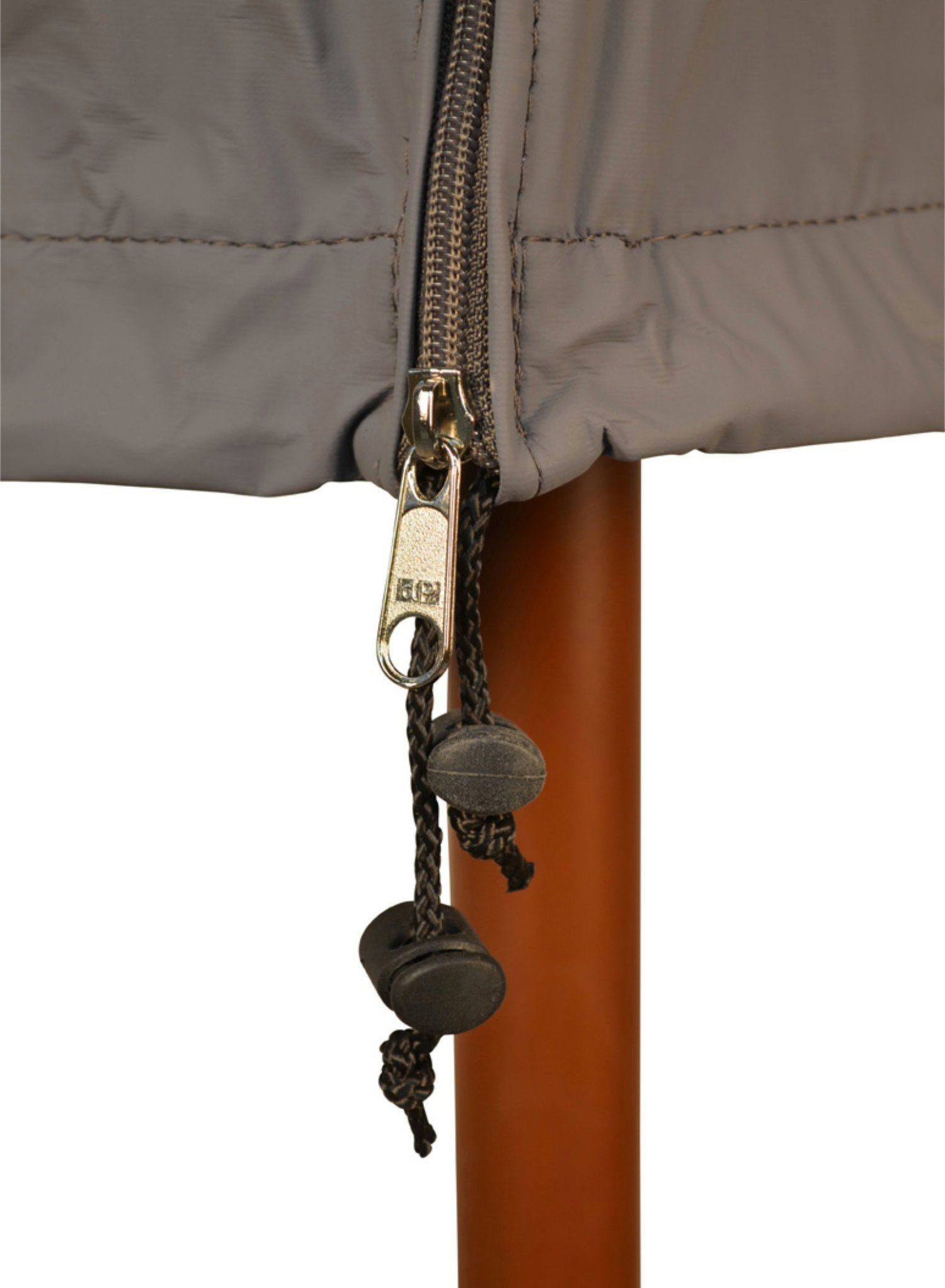 Kai Wiechmann Sonnenschirm-Schutzhülle Premium Haube 160 cm Grün für Sonnenschirme Ø 240 cm als Abdeckung, atmungsaktive Schirmhhülle mit Stab