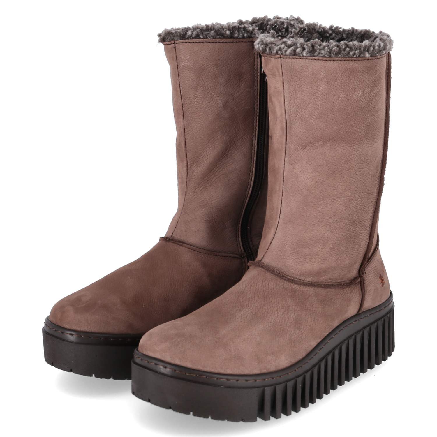 Art Art 1511 Nobuck Brown Damen Rauleder brown Winterstiefel