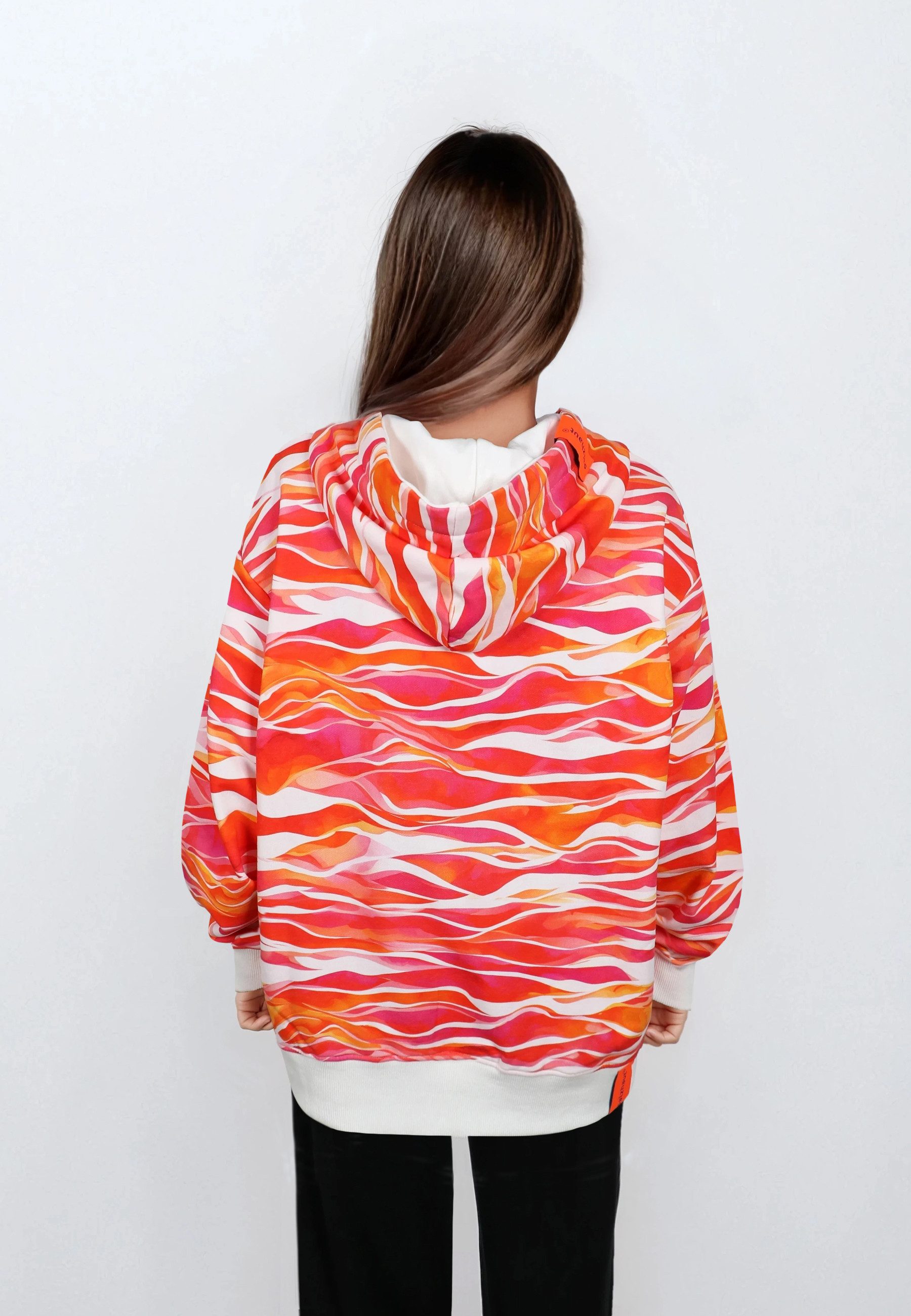 salzhaut Hoodie VANDAAG Damen Oversized salzhaut Kapuzenpullover – bequemer Fit und nordisch klares Design – Bild 5 von 5