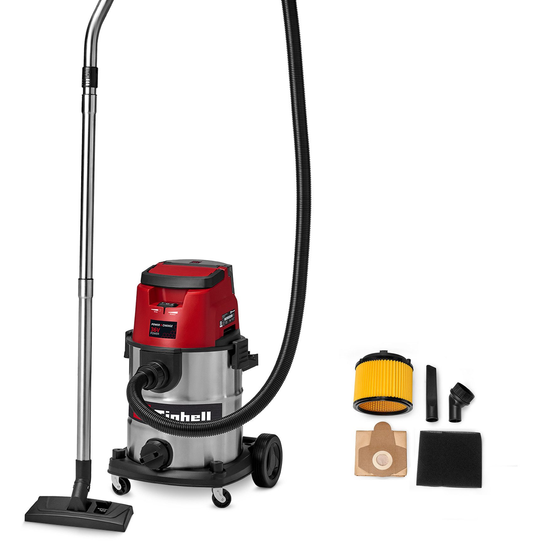 Einhell Nass-Trocken-Sauger TE-VC 36/25 Li S-Solo, 108 W, ohne Akku