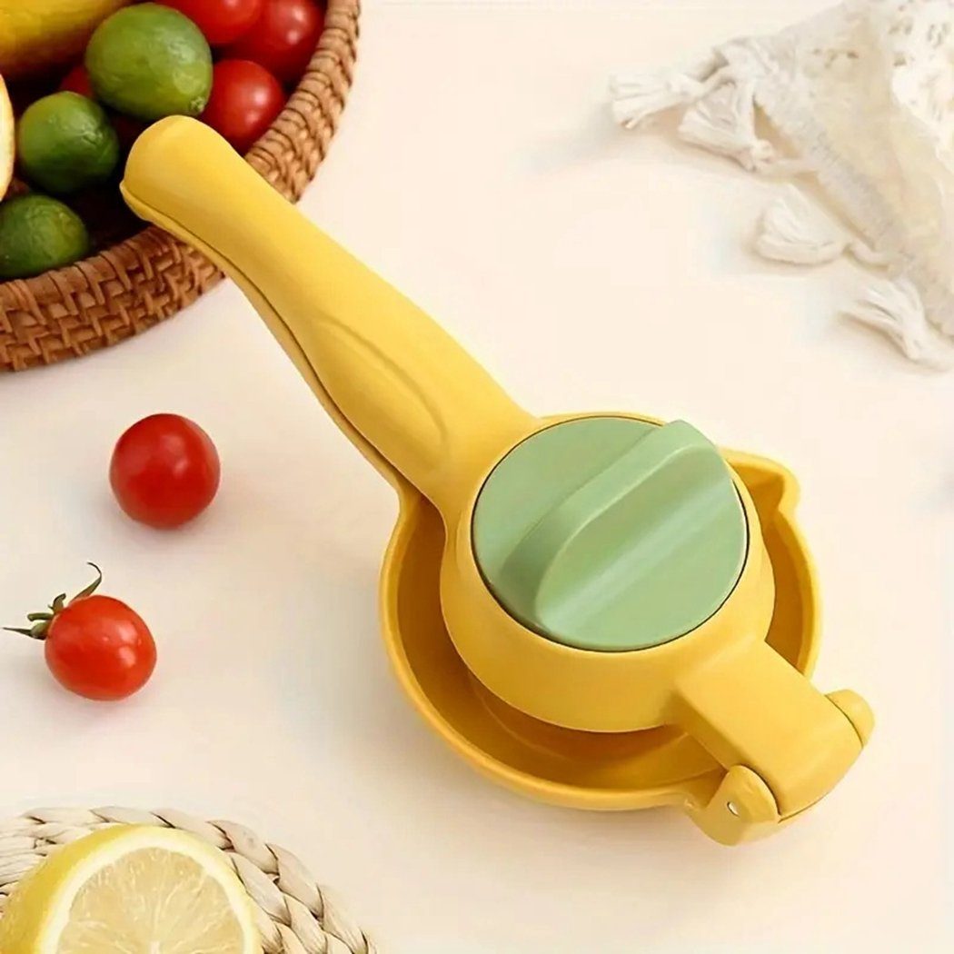Küchenhelfer Zitronenentsafter, Entsafter TUABUR Multifunktionaler manueller Gelb Entsafter,