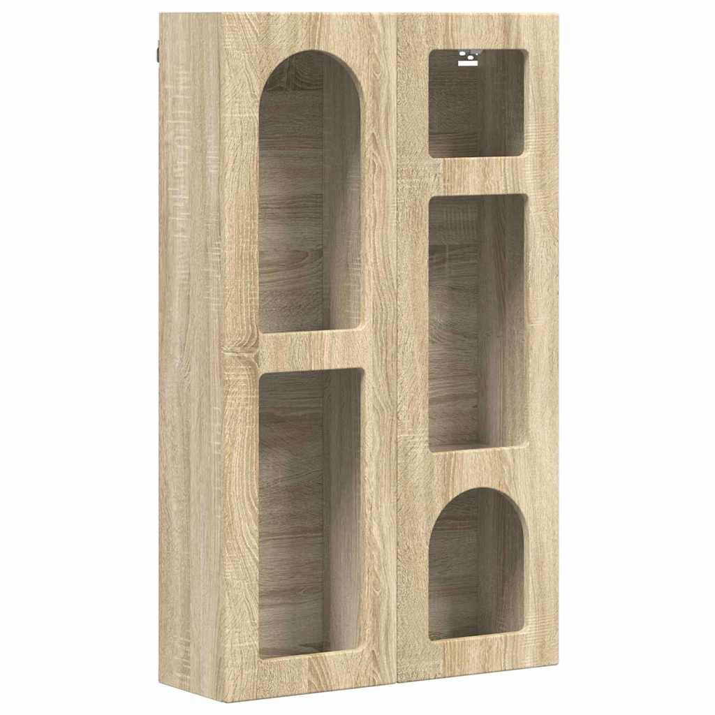 vidaXL Hängeschrank 59 x 20 x 100 cm Hängeschrank Sonoma-Eiche 59x20x100 cm Spanplatte