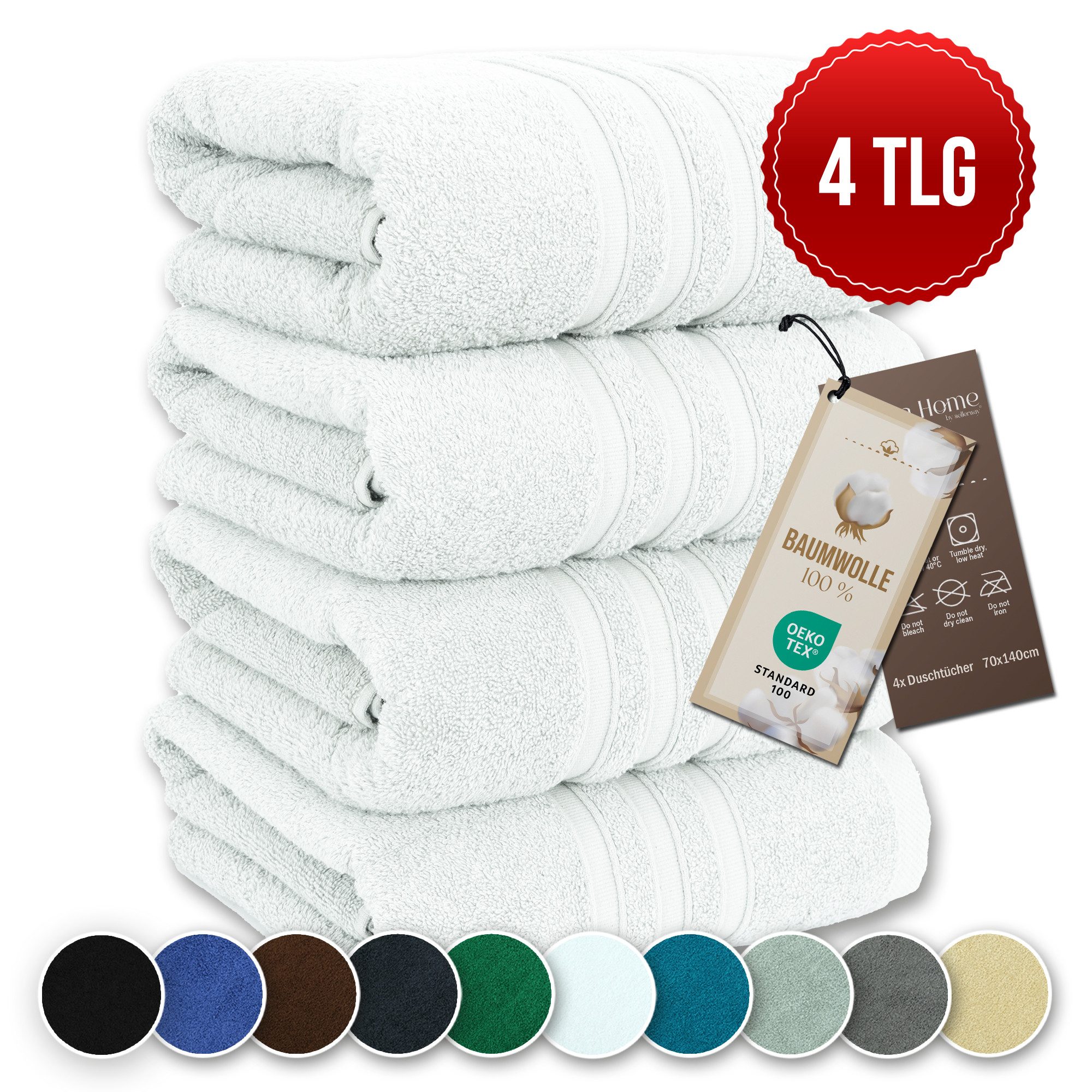 Veluna Home Badetücher Duschtücher Set, Duschtücher günstig online kaufen