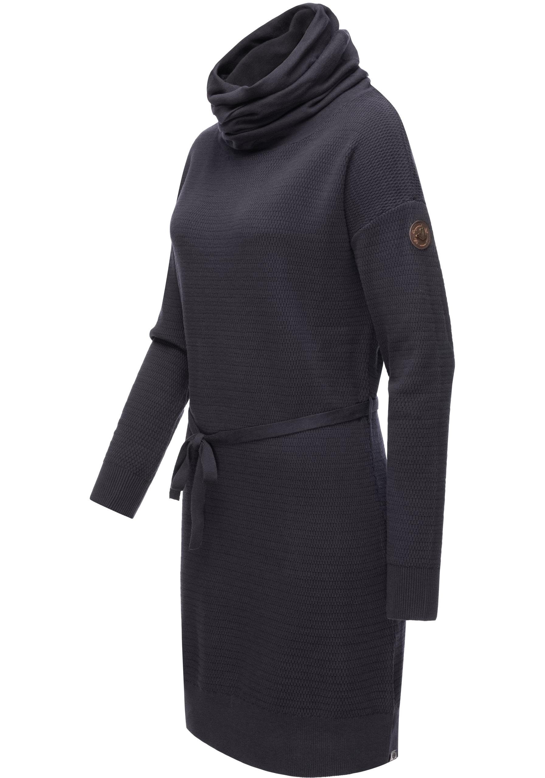Ragwear Sweatkleid Babett Dress Intl. warmes Winterkleid mit breitem Rollkragen