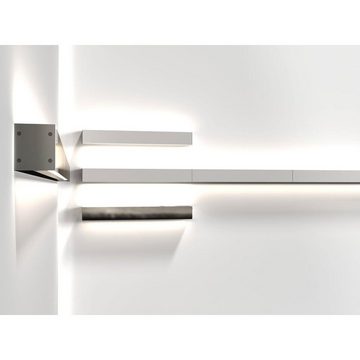 Nordlux LED Wandleuchte Spiegelleuchte 60cm Chrom IP44 7W + 9W 1100lm warmweiß 3000K 120°, LED fest integriert