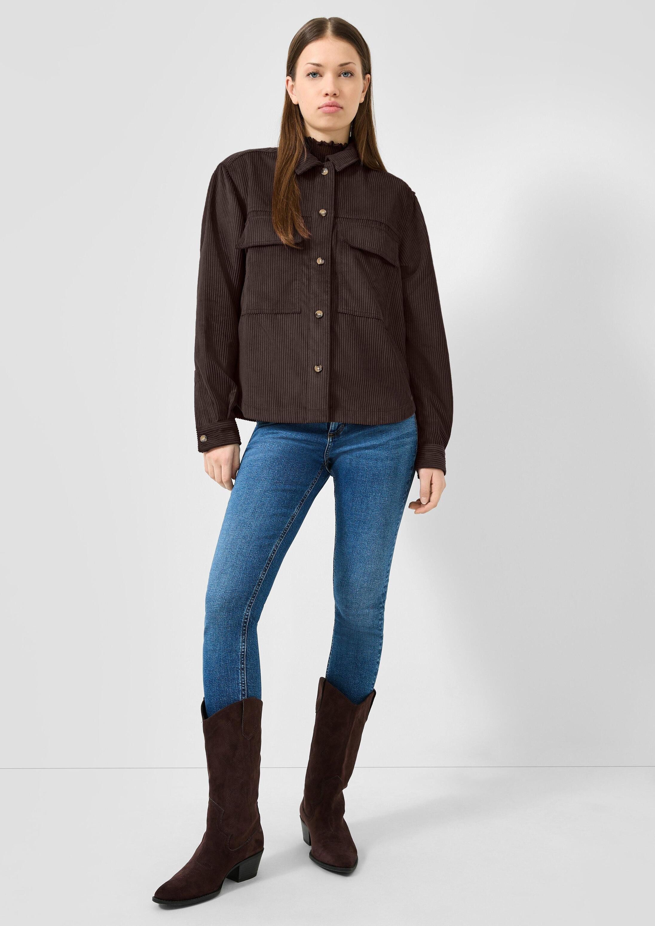 QS Hemdjacke Bluse Overshirt aus Cord – Bild 5 von 5