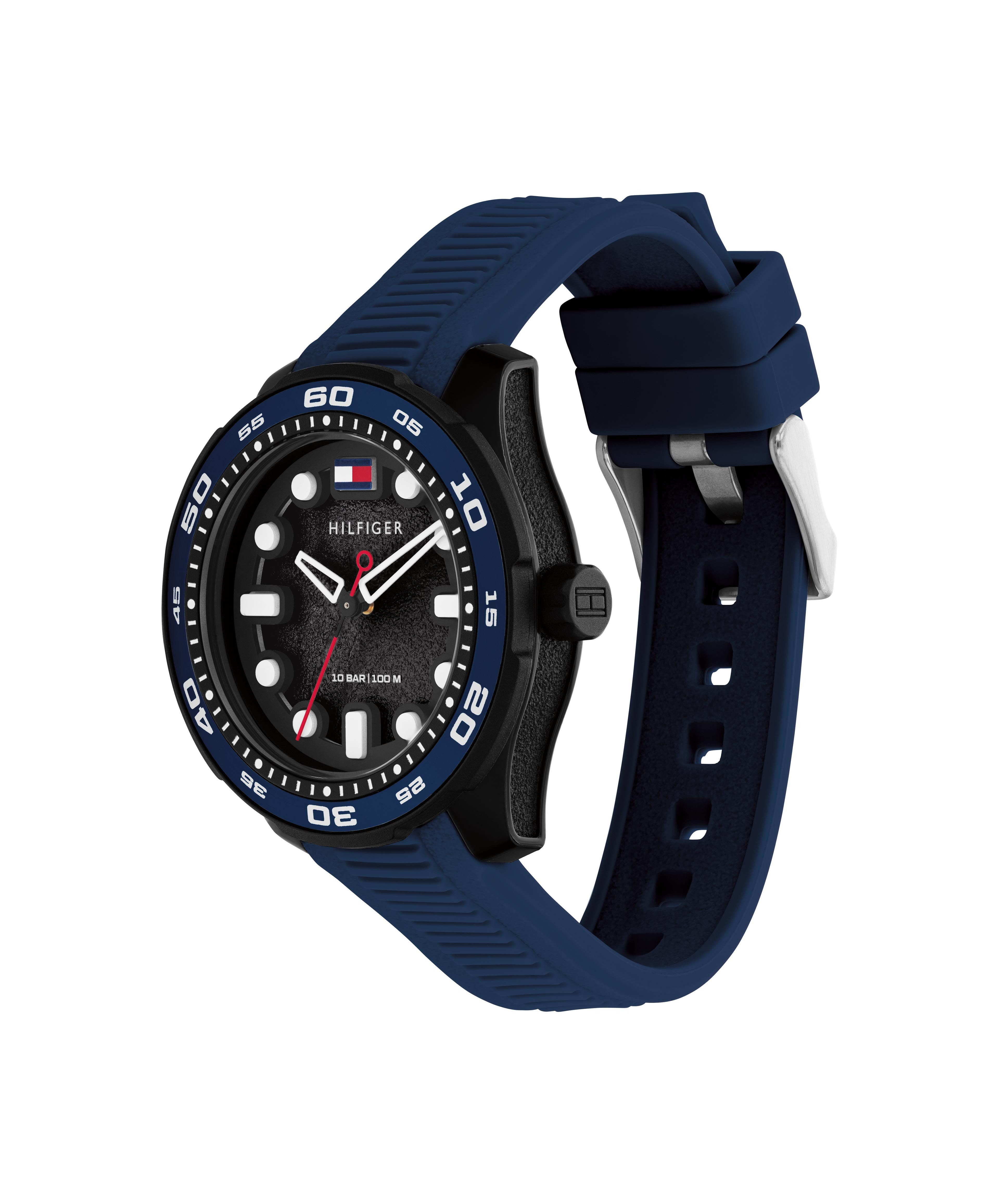 Tommy Hilfiger Quarzuhr TH-REGATTA 1720053, Armbanduhr, Damenuhr, Herrenuhr, Silikonarmband, analog