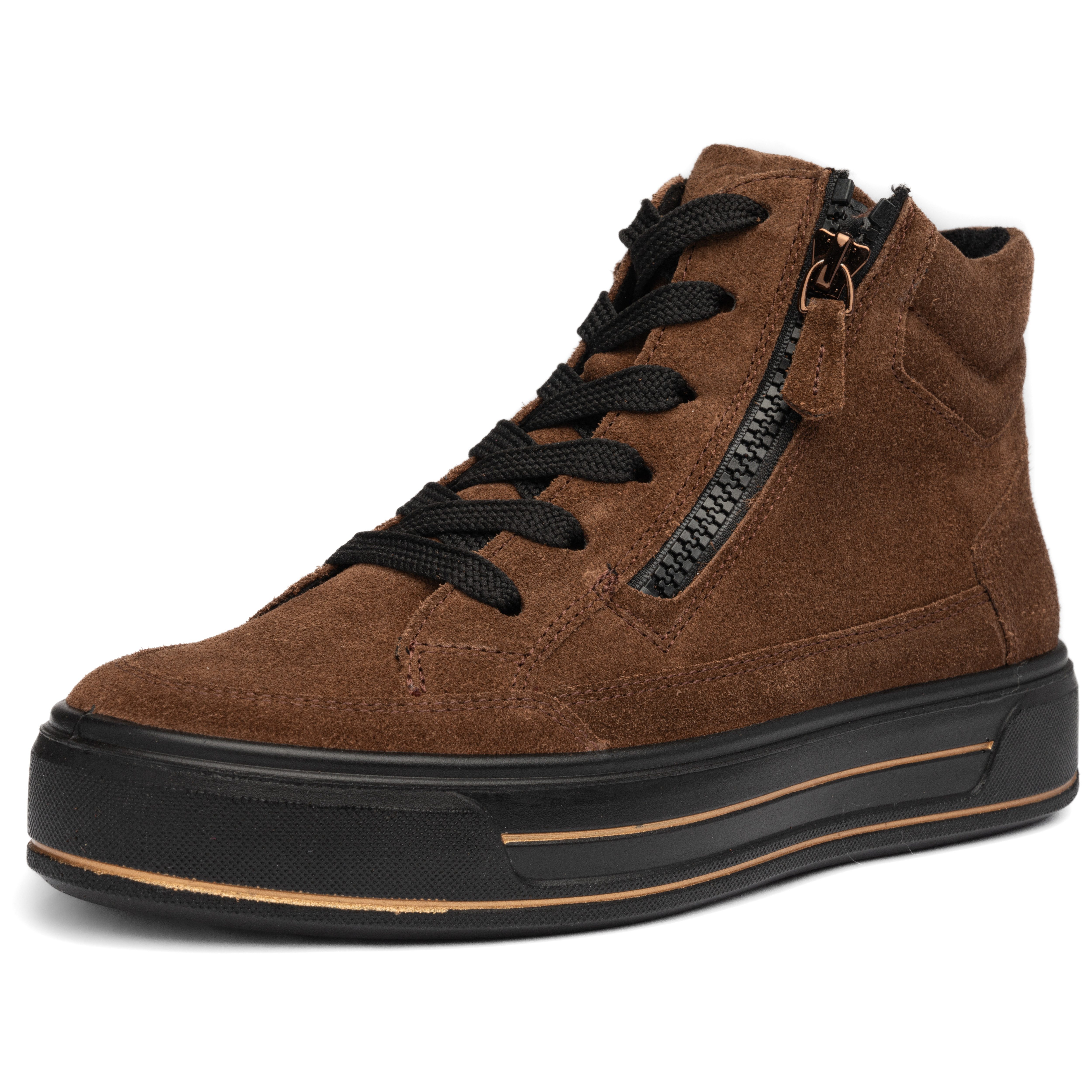 Ara CANBERRA Plateausneaker Plateau, Schnürboots mit weicher Schaftrand-Polster, H-Weite