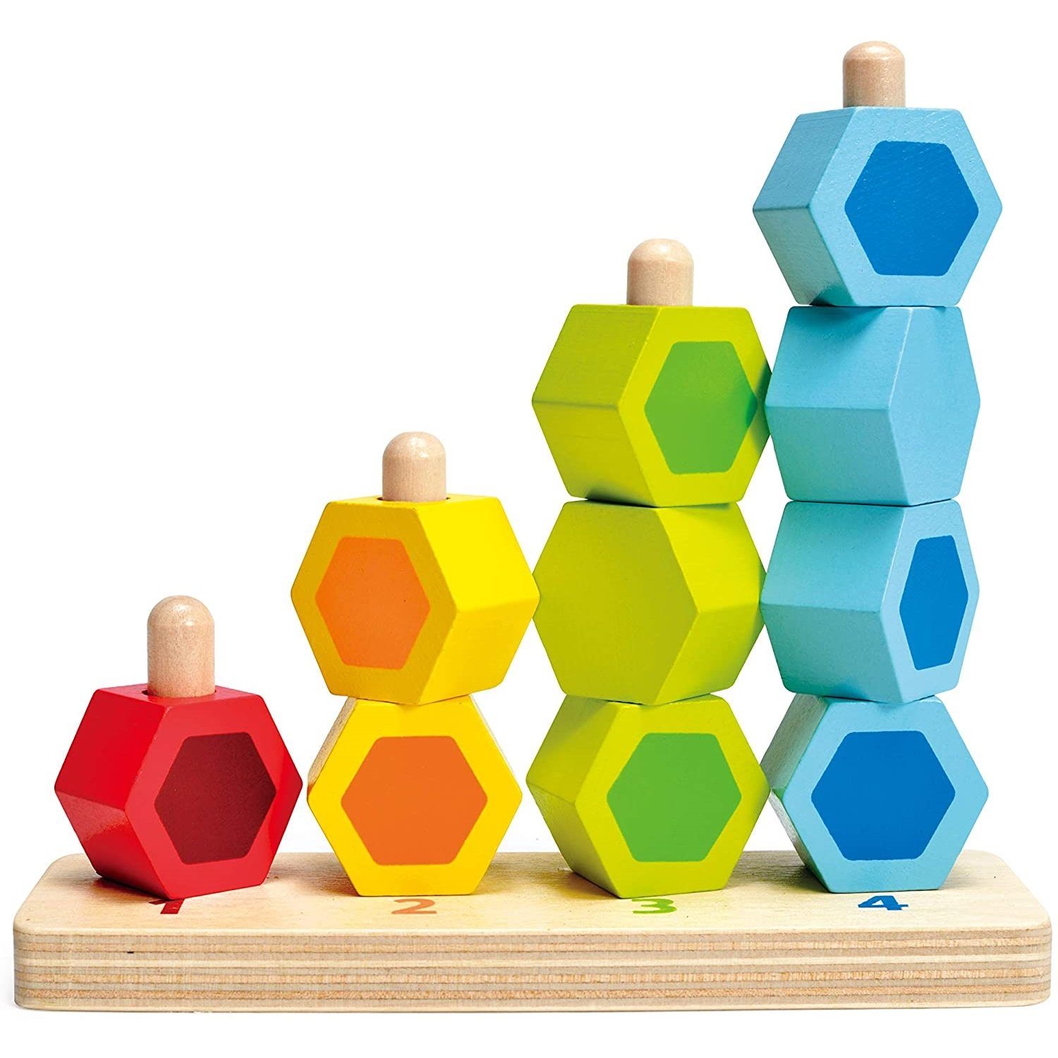 Hape Spiel E0504 Zähl- und Steckspiel