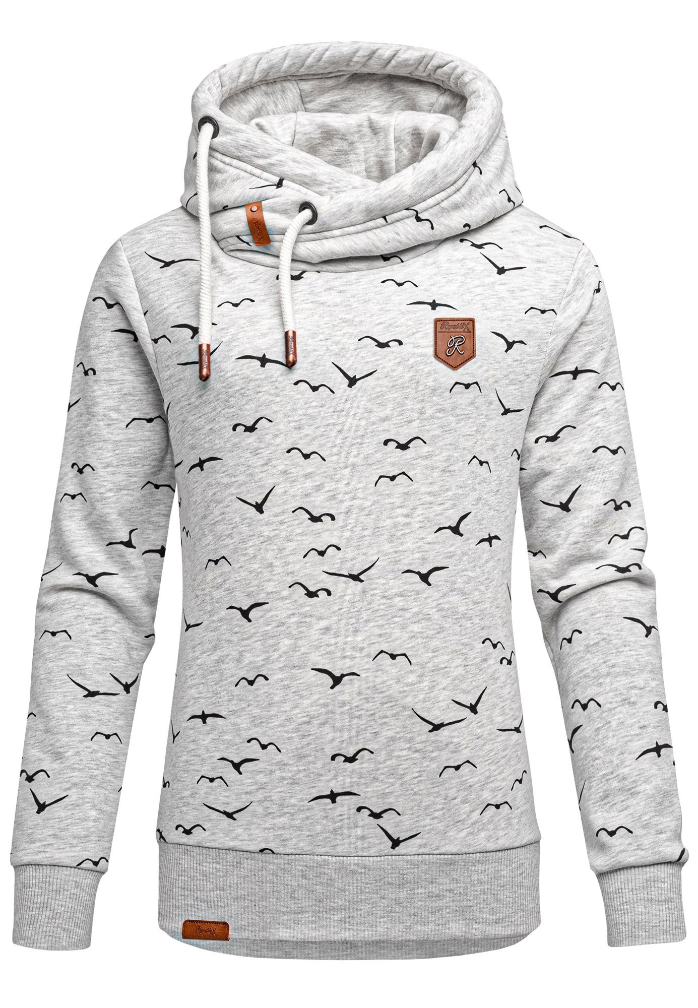 REPUBLIX Kapuzenpullover HARVA Damen Kapuzenpullover Print Sweatjacke Pullo günstig online kaufen