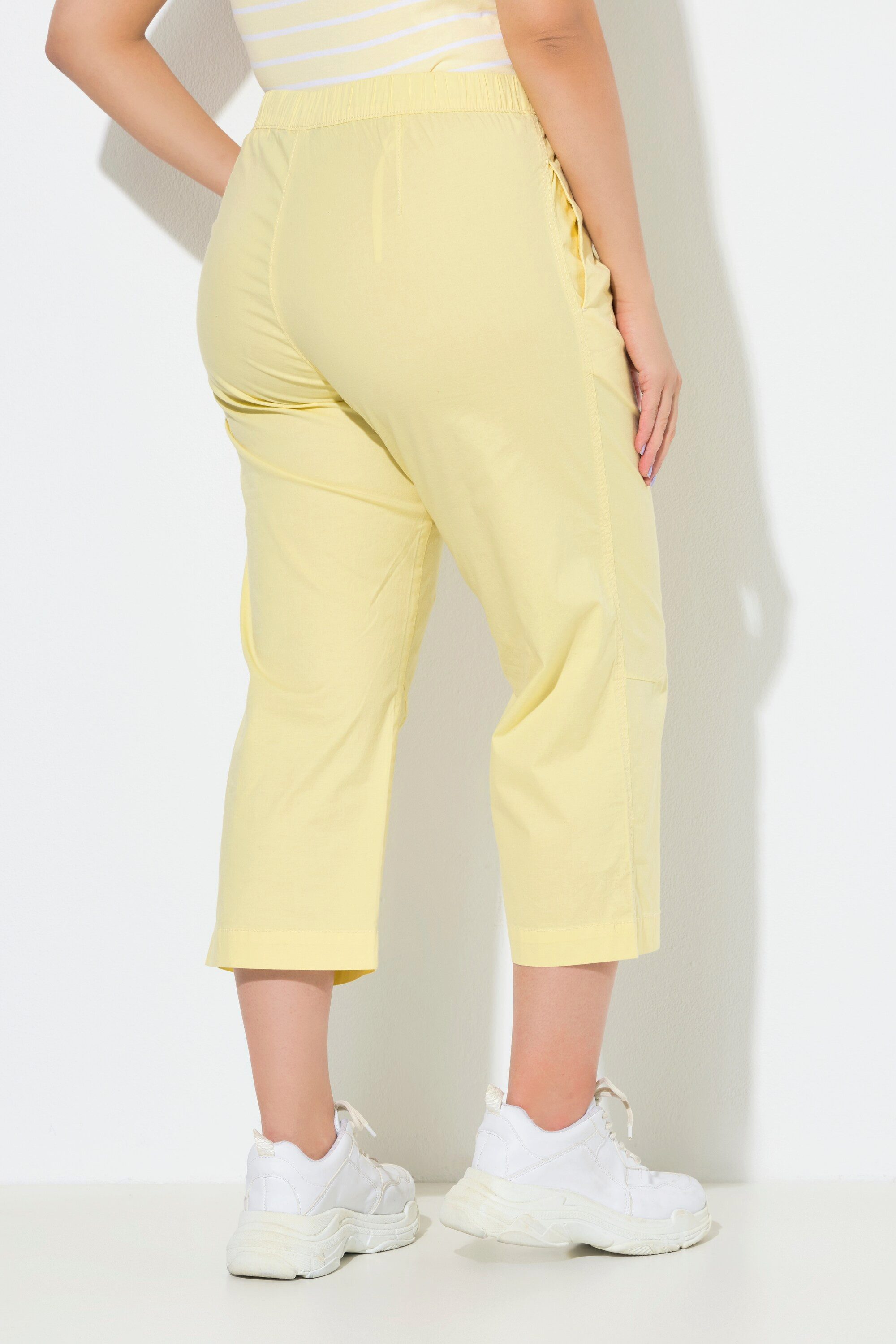 Ulla Popken 7/8-Hose 7/8-Hose Ruby geformtes Knie gerades Bein
