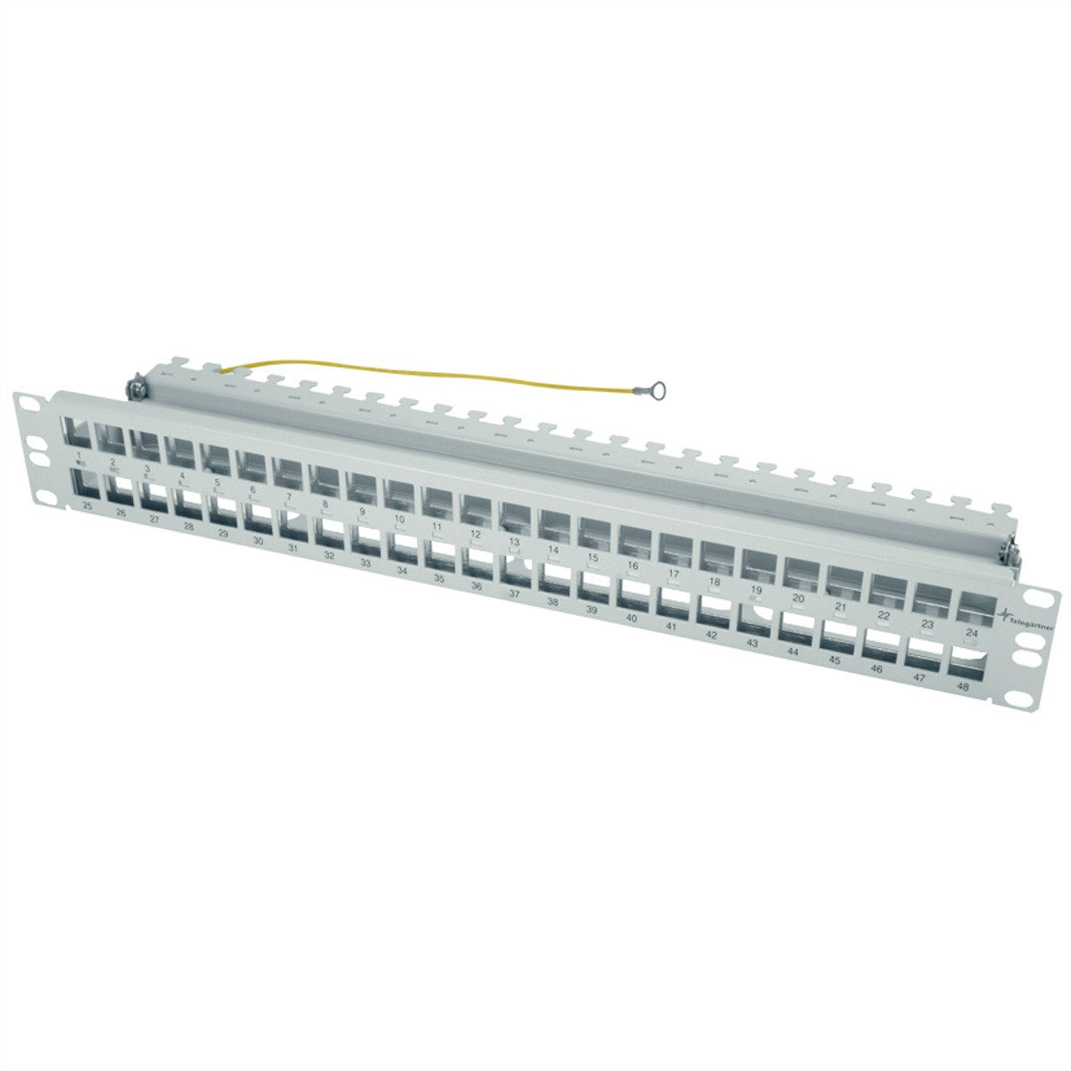 19" Modultr. 1.5 HE für 48 AMJ/UMJ Netzwerk-Panel