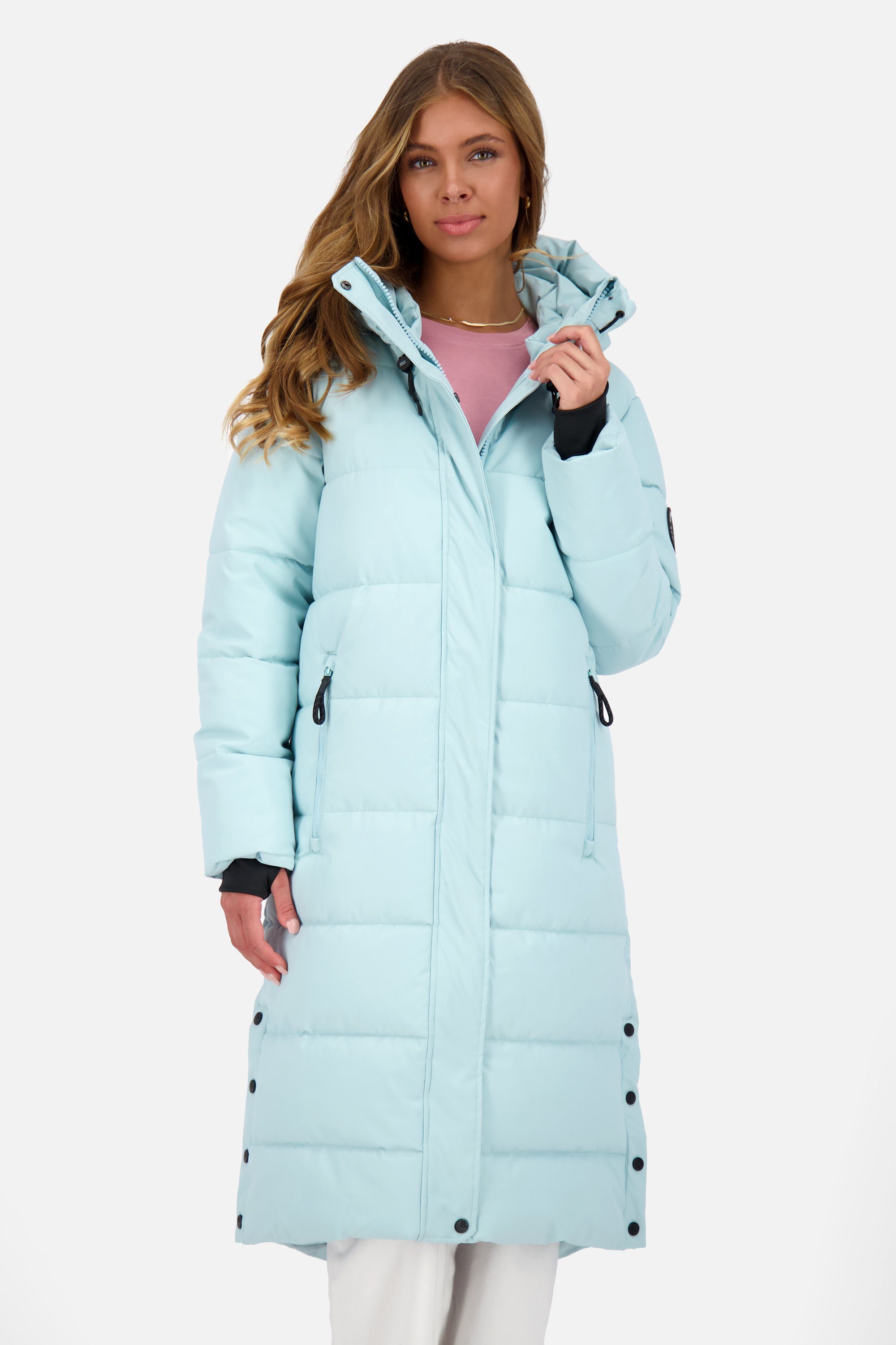 Alife & Kickin Winterjacke KatiaAK A Puffer Coat Damen Steppjacke, Winterjacke glacial blue