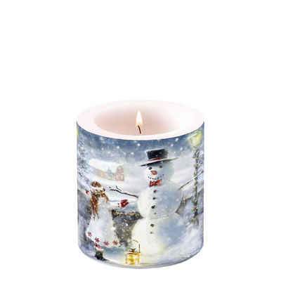 Ambiente Papierserviette Weihnachten – Kerze klein – Candle small – Format: Ø 7,5 cm x 9 cm –