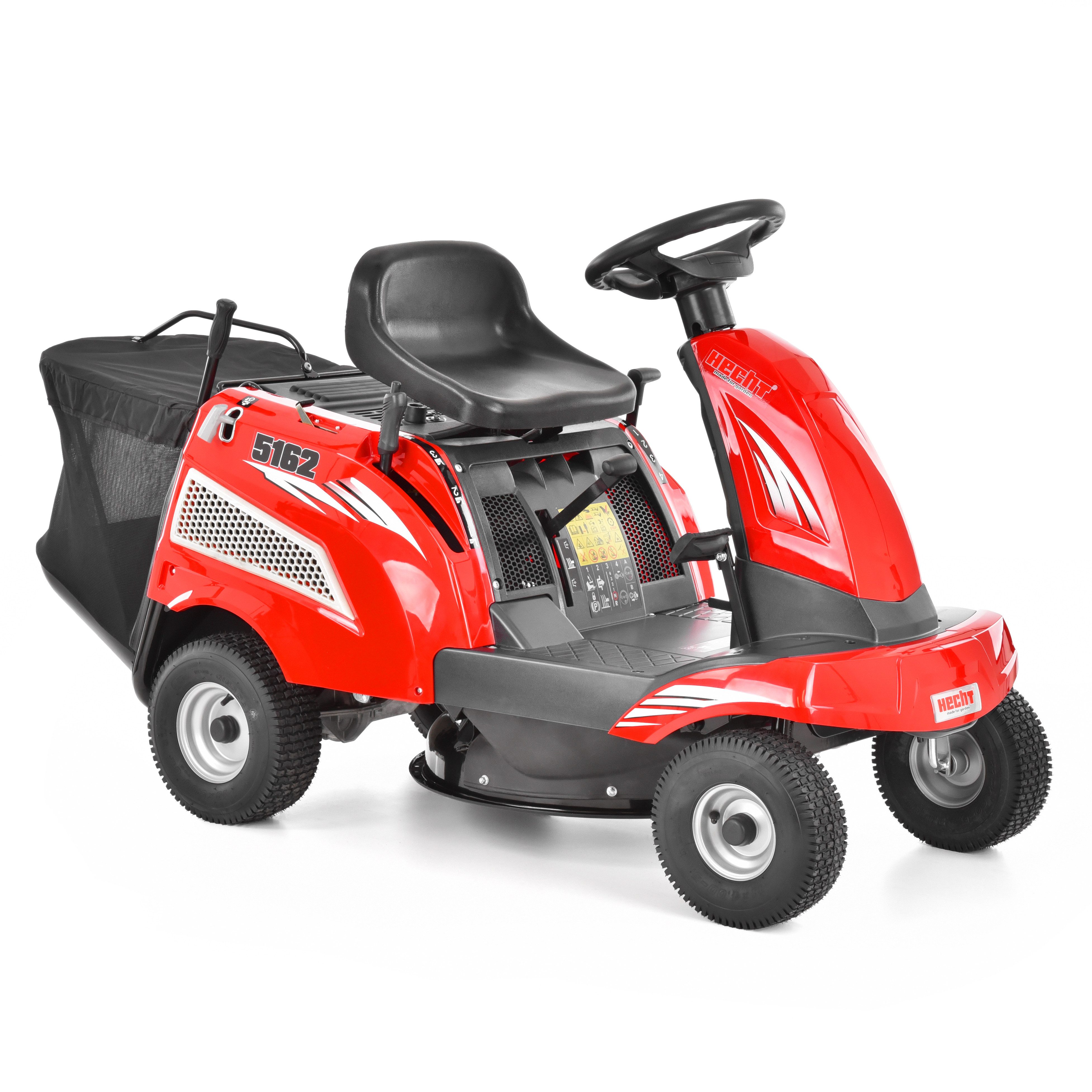 Hecht Rasentraktor Aufsitzmäher Aufsitzrasenmäher 5162 Briggs & Stratton 850er Serie, 62,00 cm Schnittbreite, Elektrostart, 4,78 kW / 6,5 PS, 190 cm³