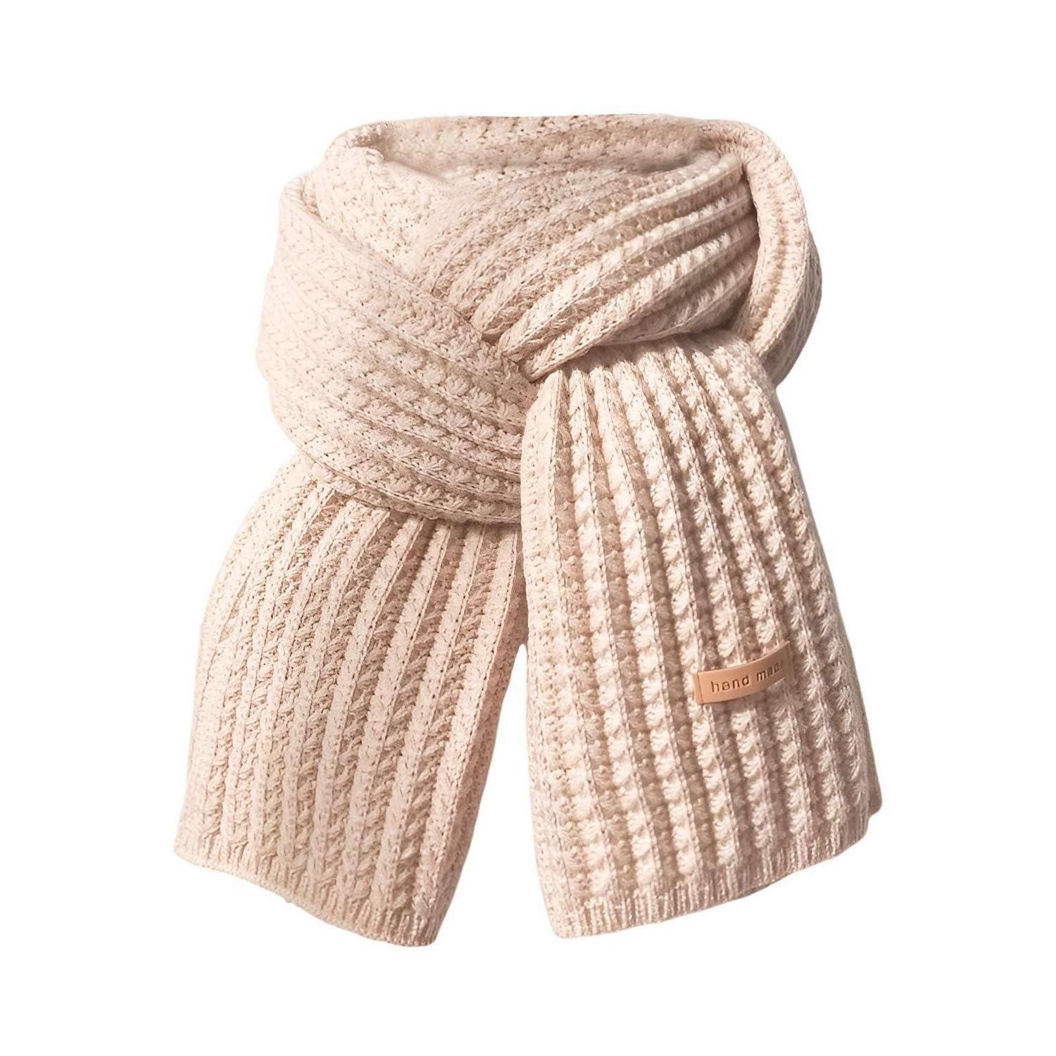 LuxusKollektion Strickschal Schal Damen Winter 170x20cm Einfarbig, (1-St)