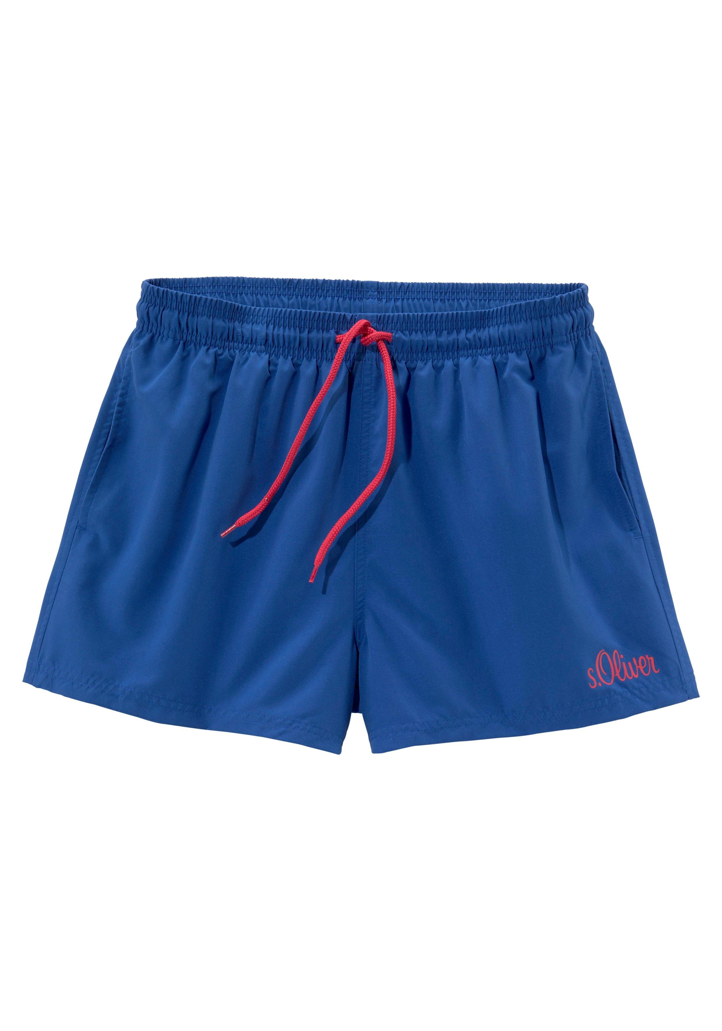 S.OLIVER Badeshorts mit komplementärem Farbdesign mehr