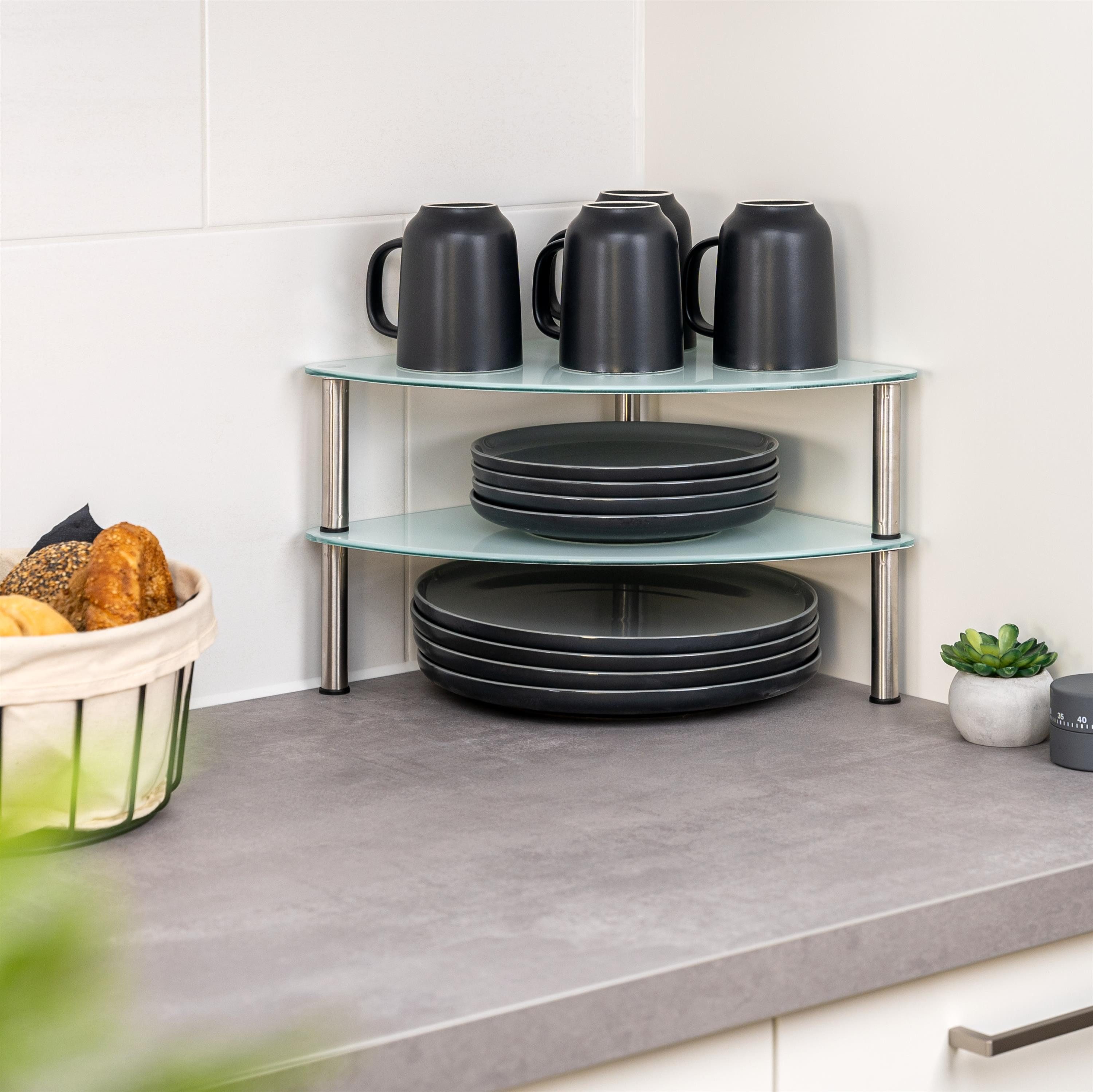 bremermann Eckregal Eckregal, Tellerregal, Eck-Schrankeinsatz ca. 28 x 21 x günstig online kaufen