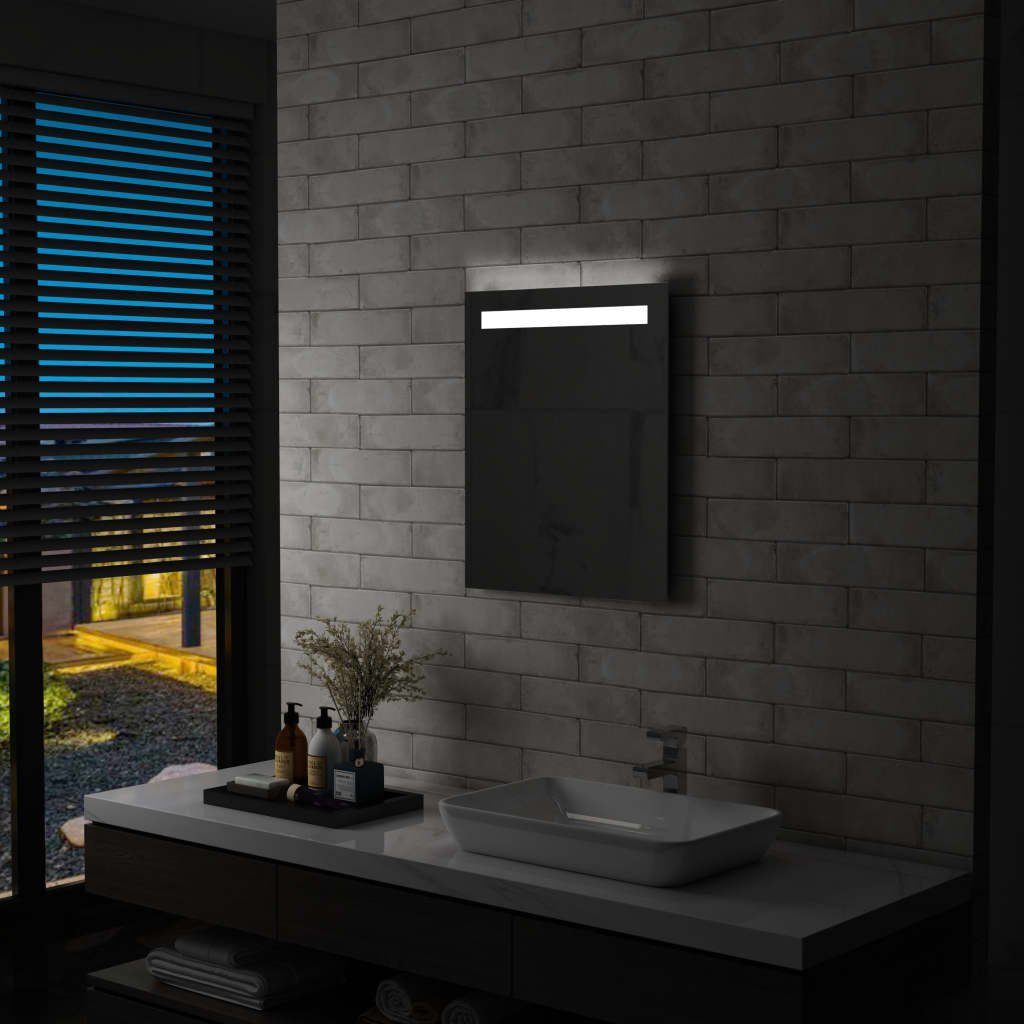 LEDs (1-St) 50x60 Badezimmer-Wandspiegel cm mit vidaXL Spiegel