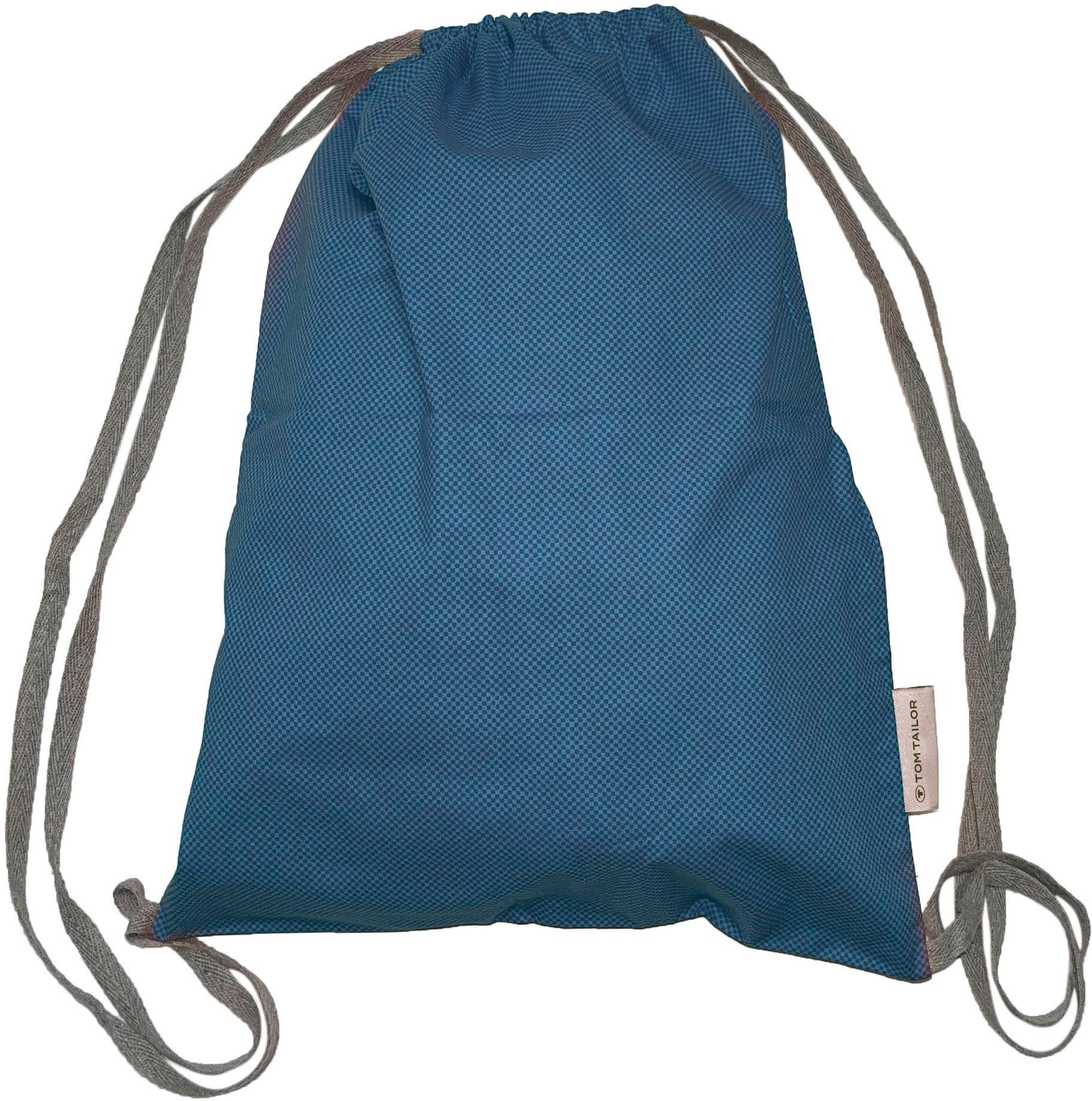 TOM TAILOR HOME Wendebettwäsche Eric in Gr. 135x200 oder 155x220 cm, Renforcé, 3 teilig, mit Reißverschluss, mit GRATIS-Zugabe: Sportbeutel aus 100% Baumwolle
