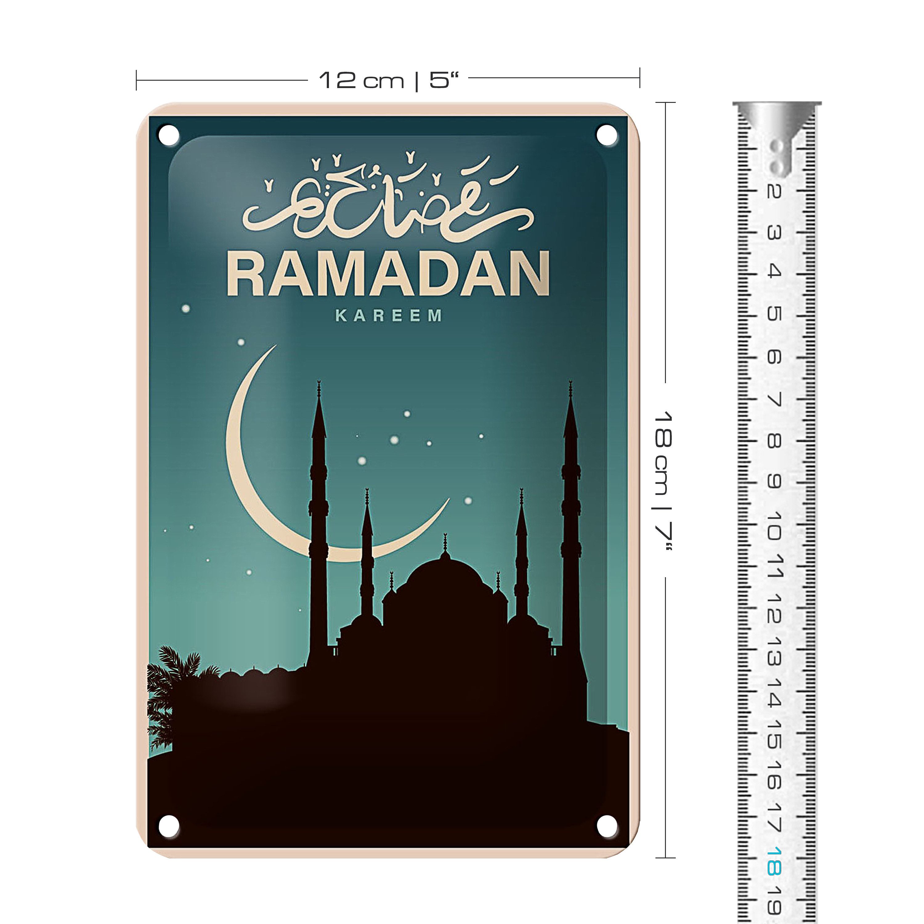 Roomando Metallschild Ramadan 12x18cm Kareem