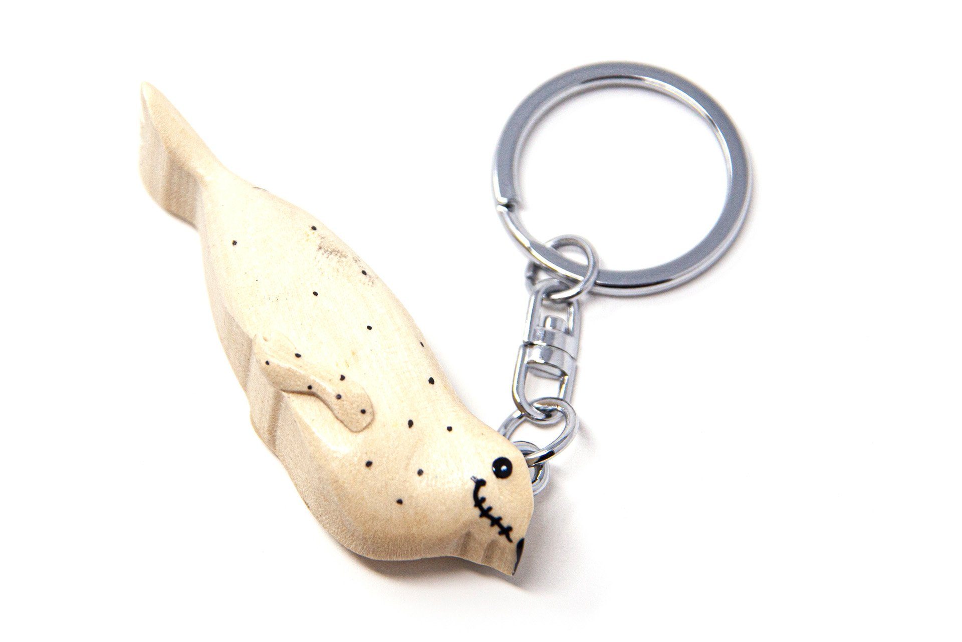 Holz Schlüsselanhänger - Seehund Schlüsselanhänger aus Cornelißen