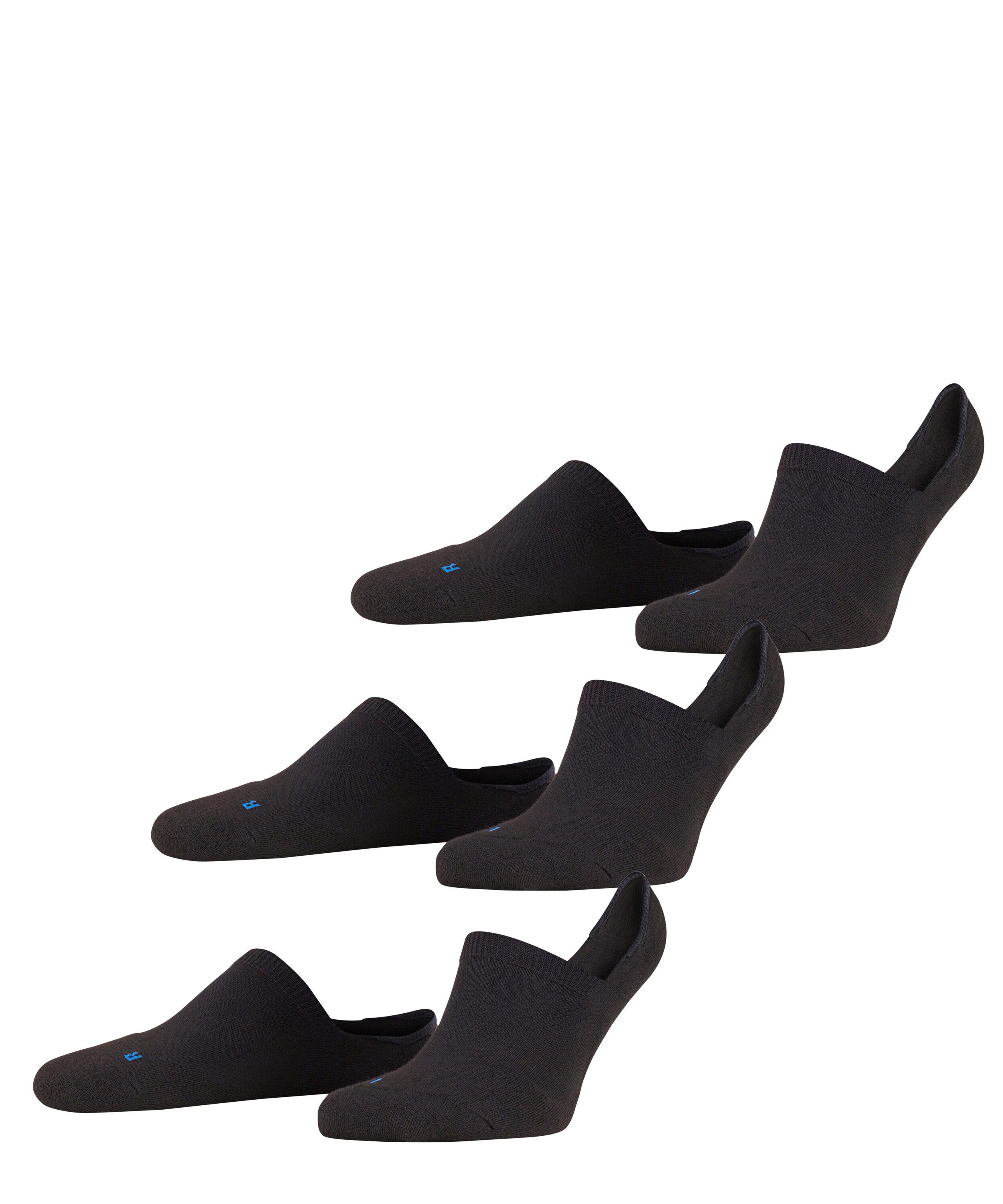 FALKE Füßlinge Cool Kick (3 Paar) für Kinder, mit High-Cut-Ausschnitt, aus Funktionsmaterial, 3er-Pack