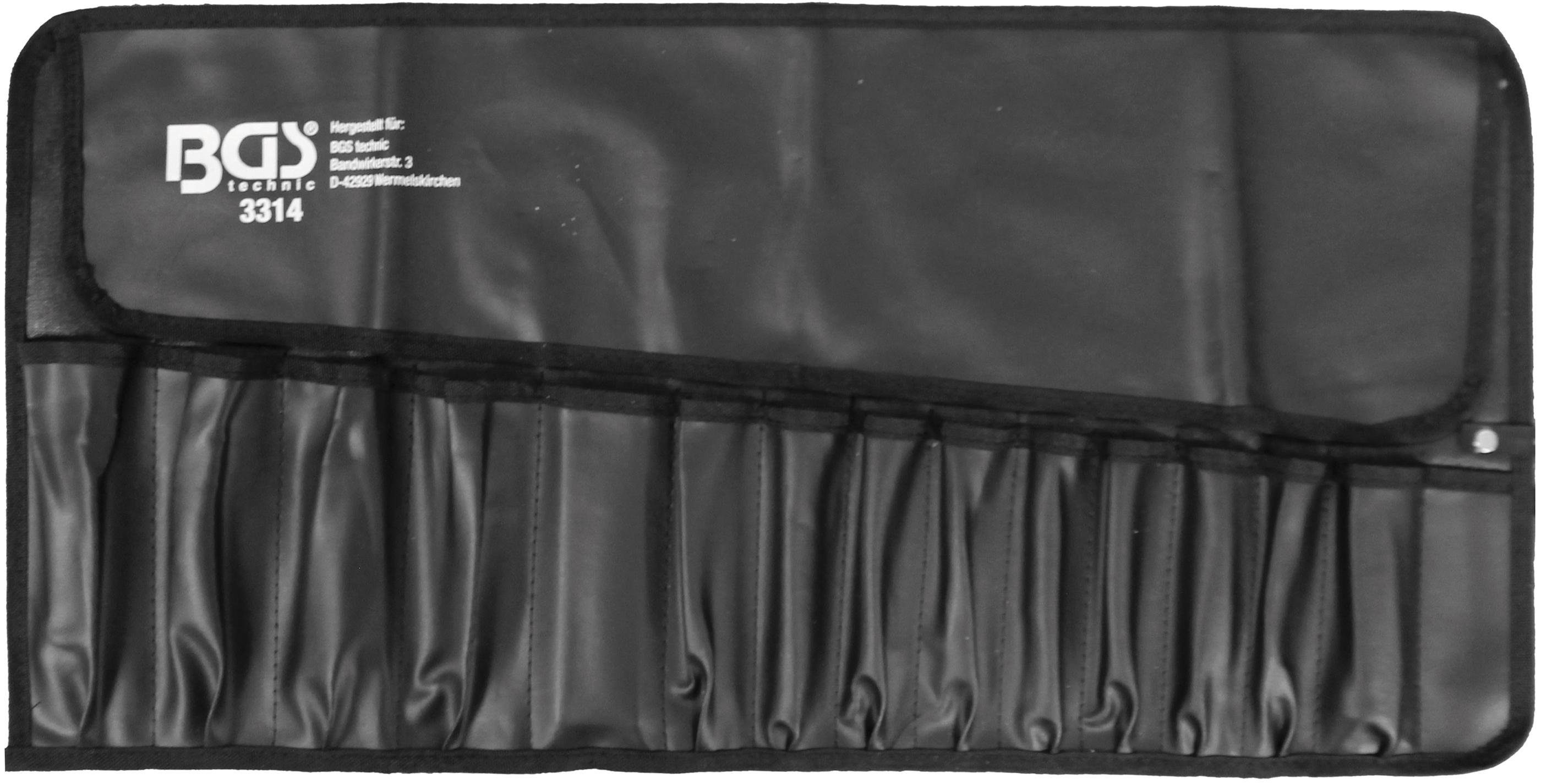 BGS technic Werkzeugkoffer Rolltasche für Werkzeug mit 15 Fächern, 660 x 320 mm, leer