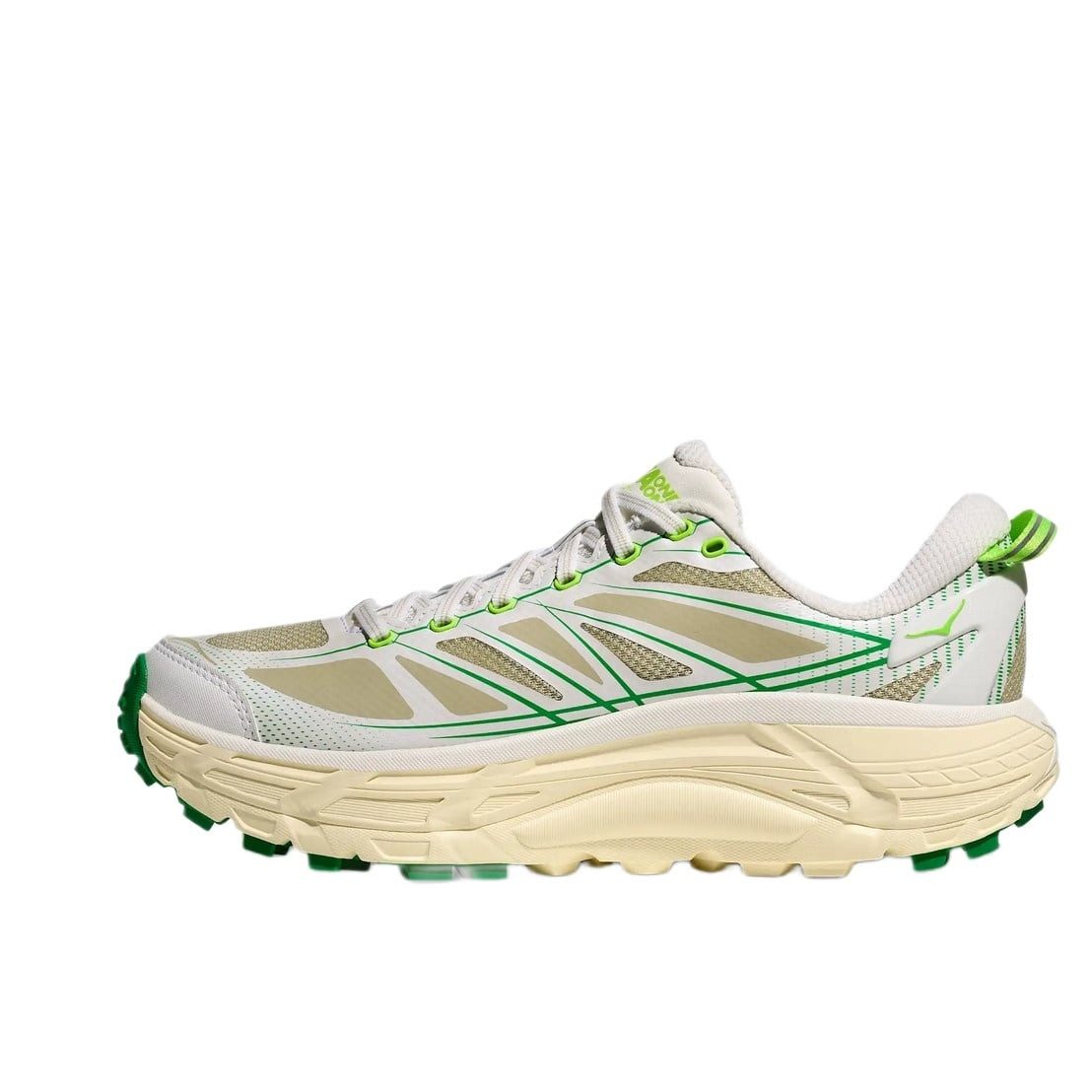 Hoka One One Mafate Speed 2 weiss/beige/grün Damen Laufschuh