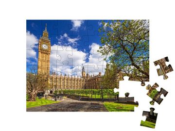 puzzleYOU Puzzle Big Ben und Palace of Westminster, London, England, 48 Puzzleteile, puzzleYOU-Kollektionen Big Ben