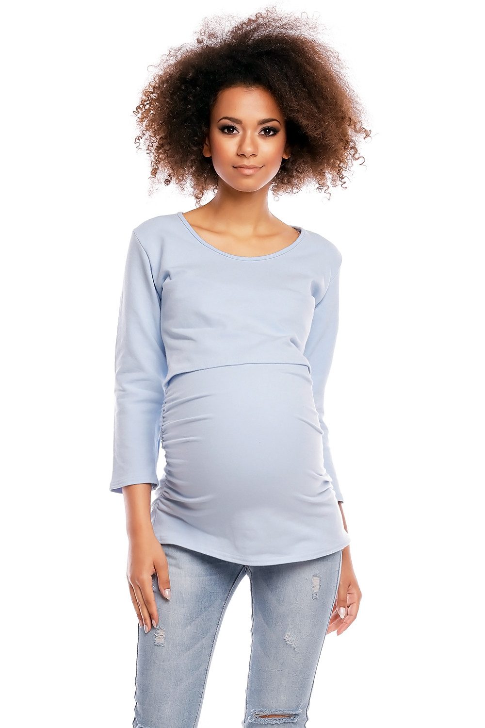 PeeKaBoo Umstandsbluse Stillbluse Tunika für Schwangerschaft und Stillzeit
