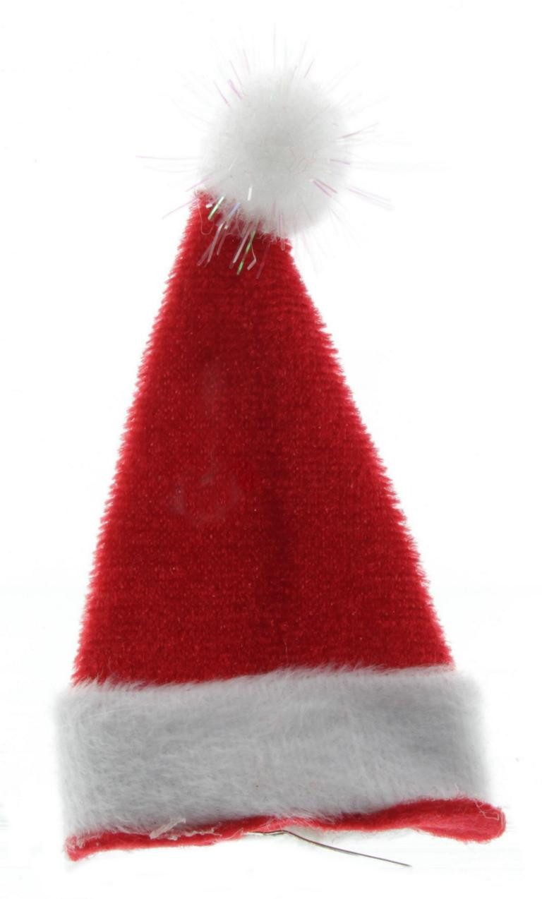 Mel-O-Design Haarclip Spange Weihnachtsmütze Zipfelmütze Haarclip, Stück, 10-tlg., 10