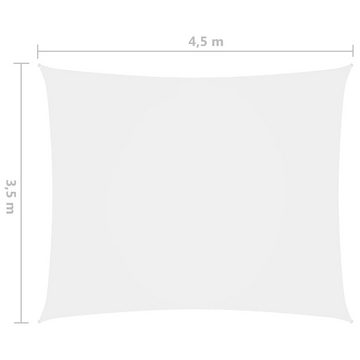 furnicato Sonnenschirm Sonnensegel Oxford-Gewebe Rechteckig 3,5x4,5 m Weiß