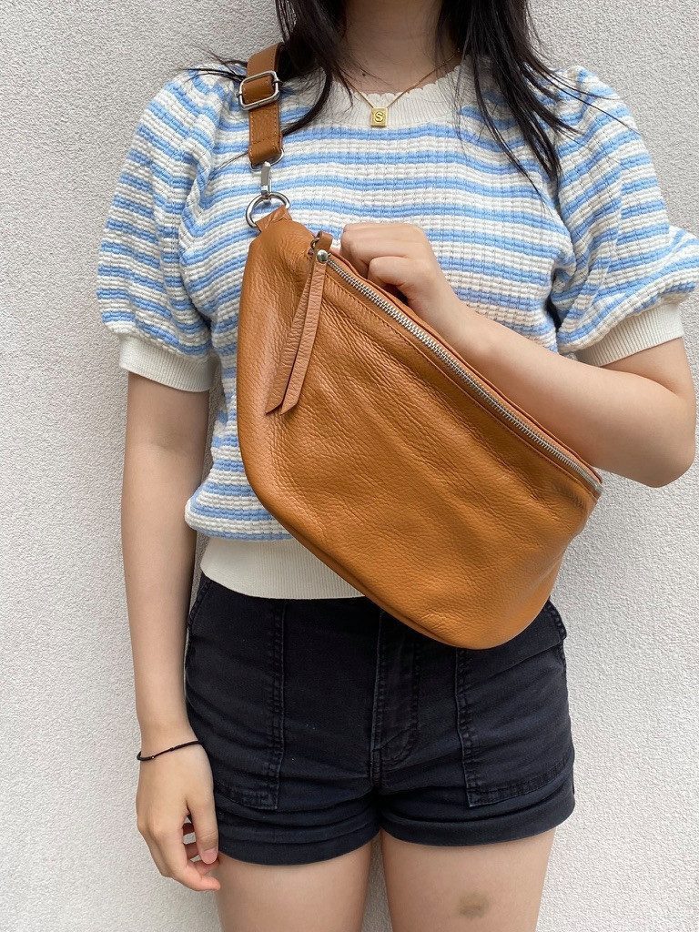 Cocopop Studio Bauchtasche Gürteltasche mit breitem Wechselgurt, echt Leder günstig online kaufen