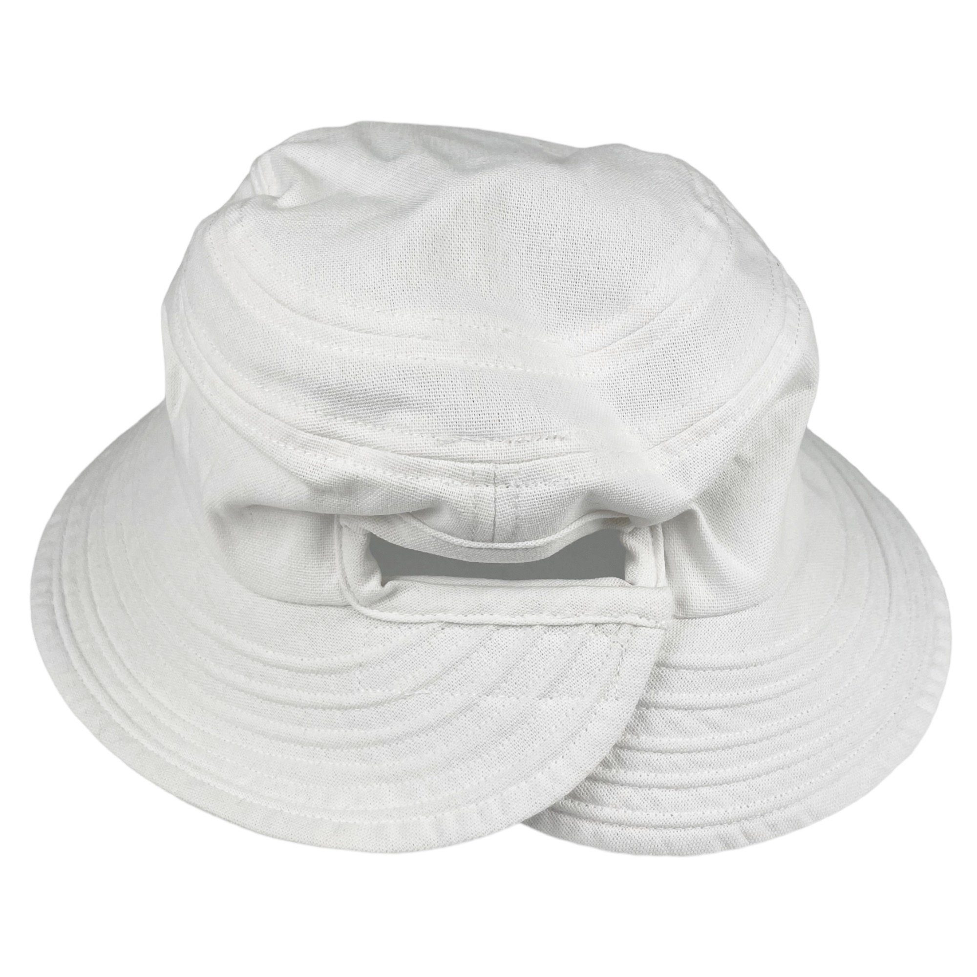 Sommer Bucket Sonnenhut weiß Hat, Größenverstellbar, Leinen Taschen4life Hut Fischerhut Modischer unisex,