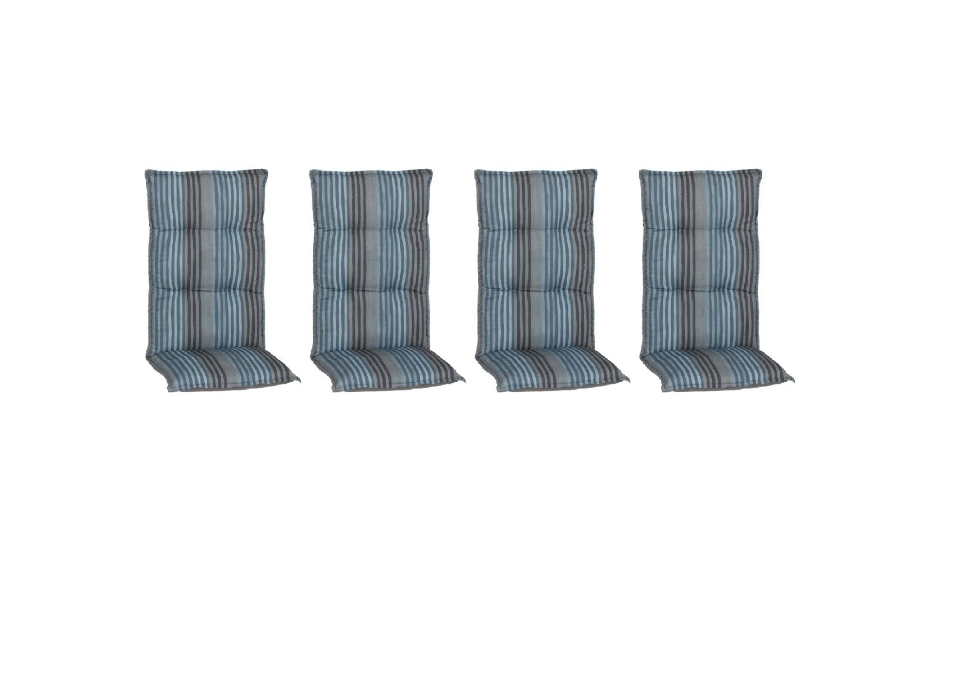 beo Polsterauflage Saumauflage Hochlehner Turin im Set, (Set), Gartenstuhlauflage, Sitzauflage, Sitzkissen Outdoor, 118x46x8 cm