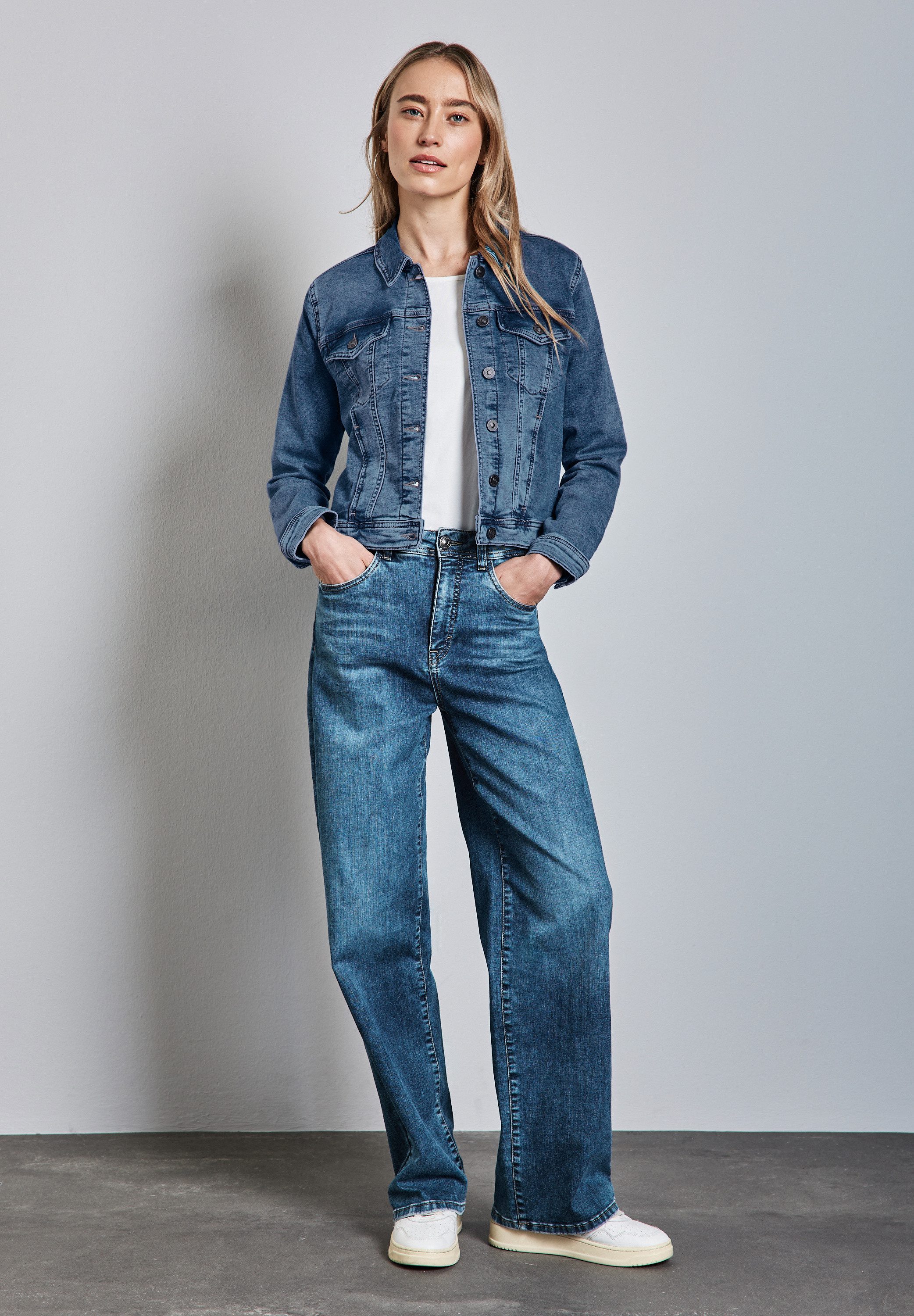 STREET ONE Jeansjacke mit Brusttaschen