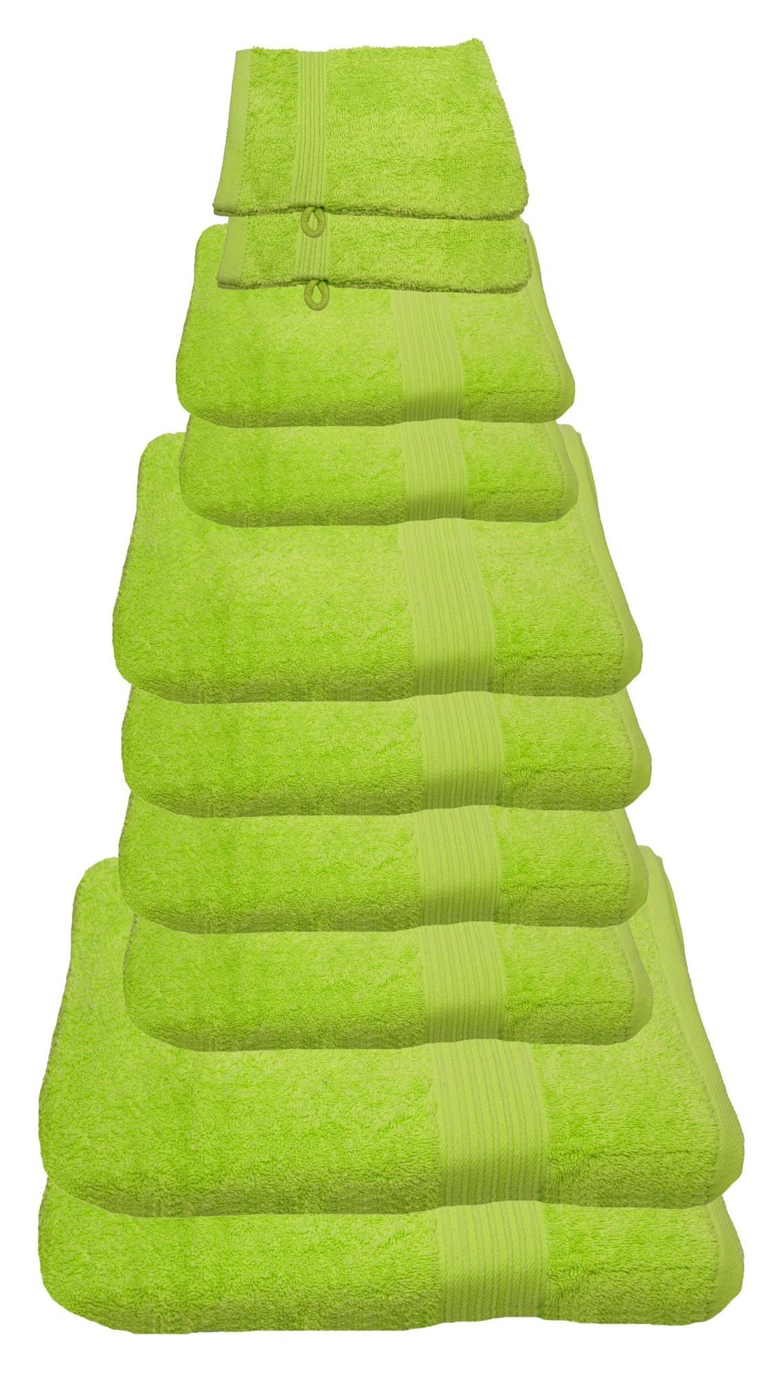 Julie Julsen Handtücher 10-Handtücher-Limette, Baumwolle (10-St) günstig online kaufen