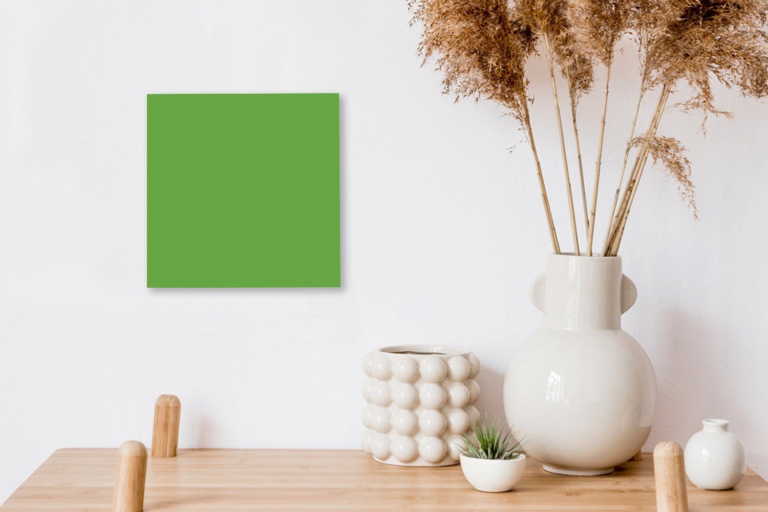 Grün Bilder St), Leinwand bunt für (1 Schlafzimmer - Muster Leinwandbild - Wohnzimmer Farben, OneMillionCanvasses®