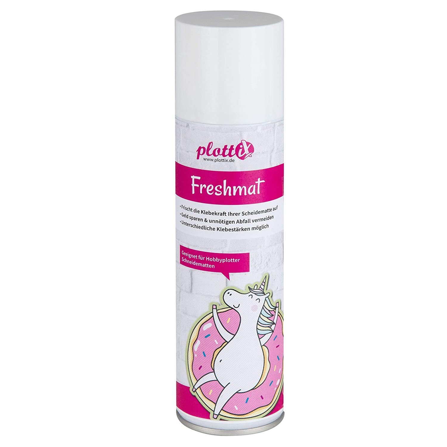 Plottix Sprühlack Freshmat Sprühkleber für Schneidematten - 250 ml, transparent, haftklebend
