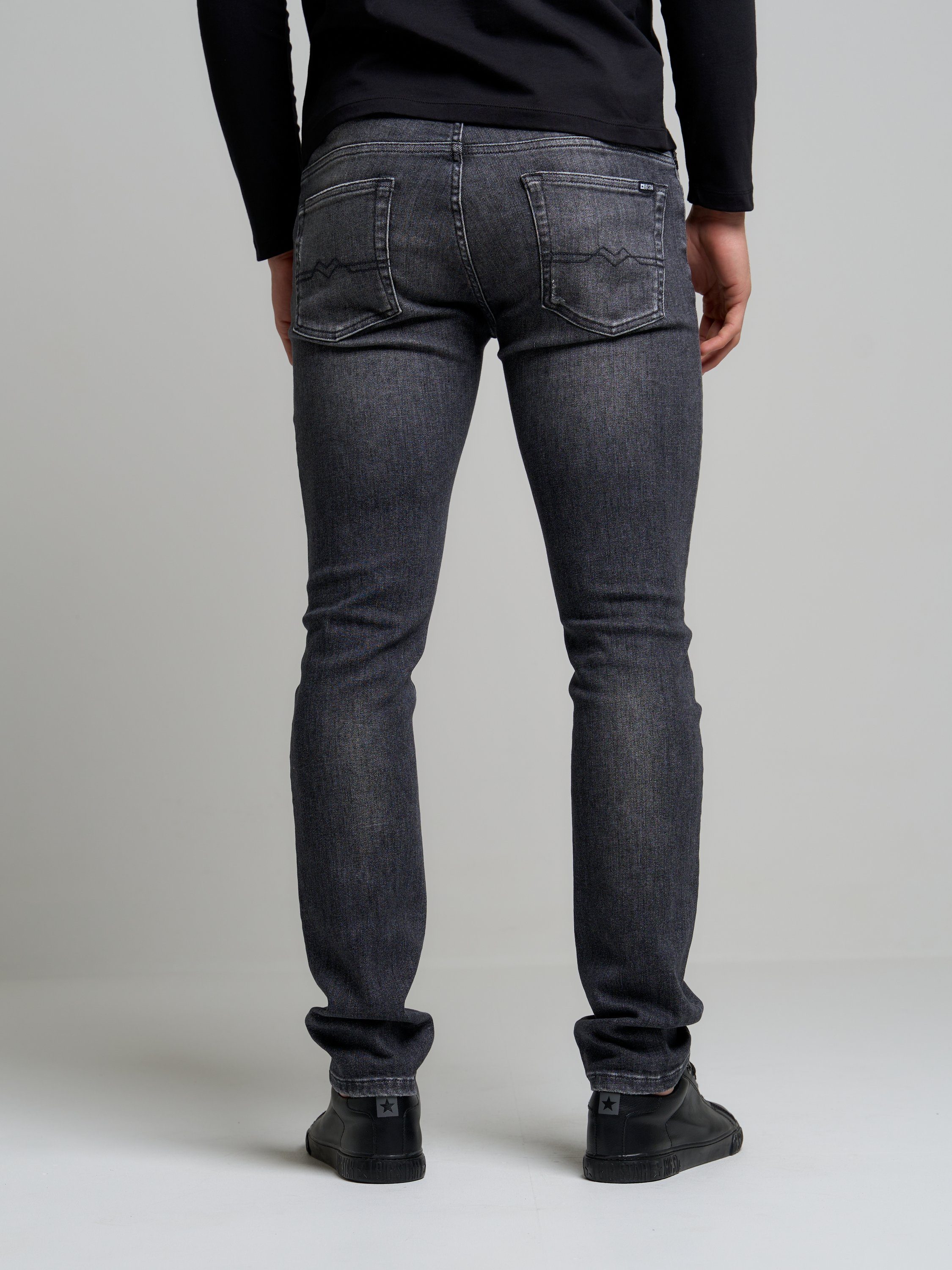 BIG STAR Skinny-fit-Jeans JEFFRAY (1-tlg) GRAU