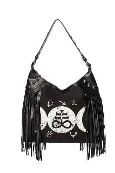 Banned Shopper Tempest Fringe Hobo, Gothic Lunar Mond Fransen Tasche