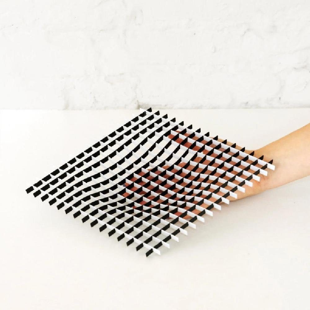 Fundamental Berlin Dekotablett Tablett Gravity Black White