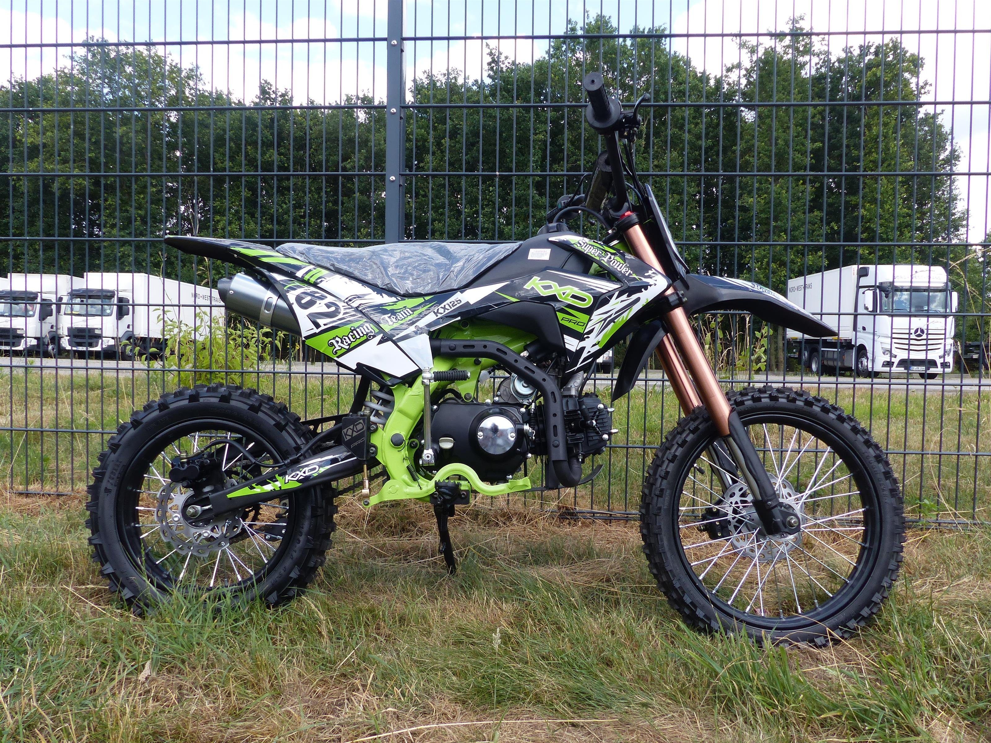 RV-Parts mountain bike 125ccm dirt bike cross bike pocket bike KXD 609 4 stroke 4 gear electric start, 4 gear