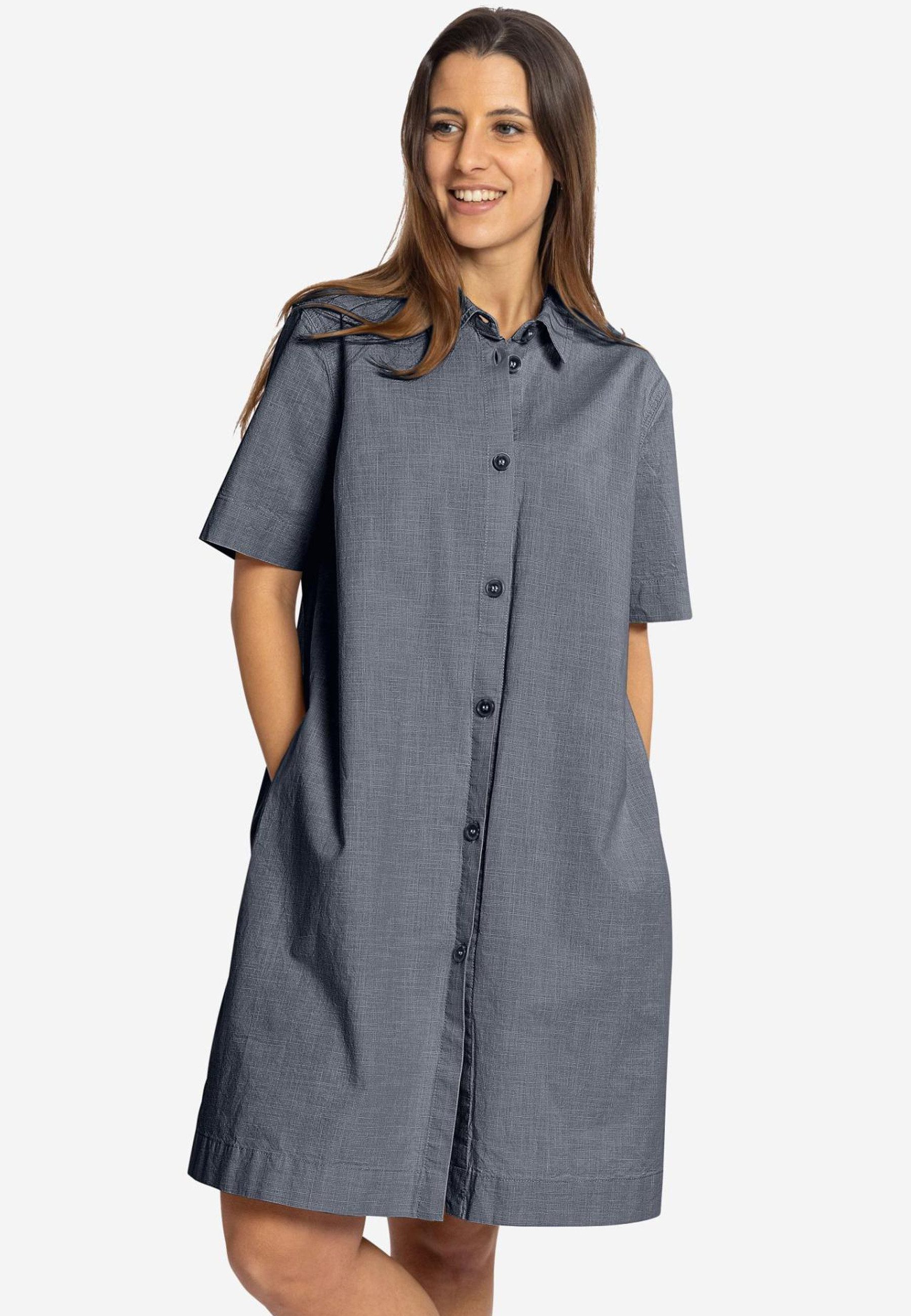 Elkline Sommerkleid Loose Kurzarm Hemdblusenkleid Einschubtaschen günstig online kaufen
