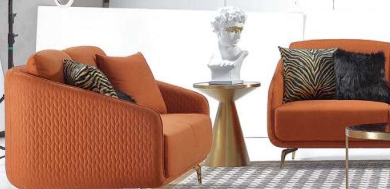 Xlmoebel Couchtisch Luxuriöse runde Tische im modernen Design aus hochwertigen Materialien (2x Couchtisch), Hergestellt in Europa