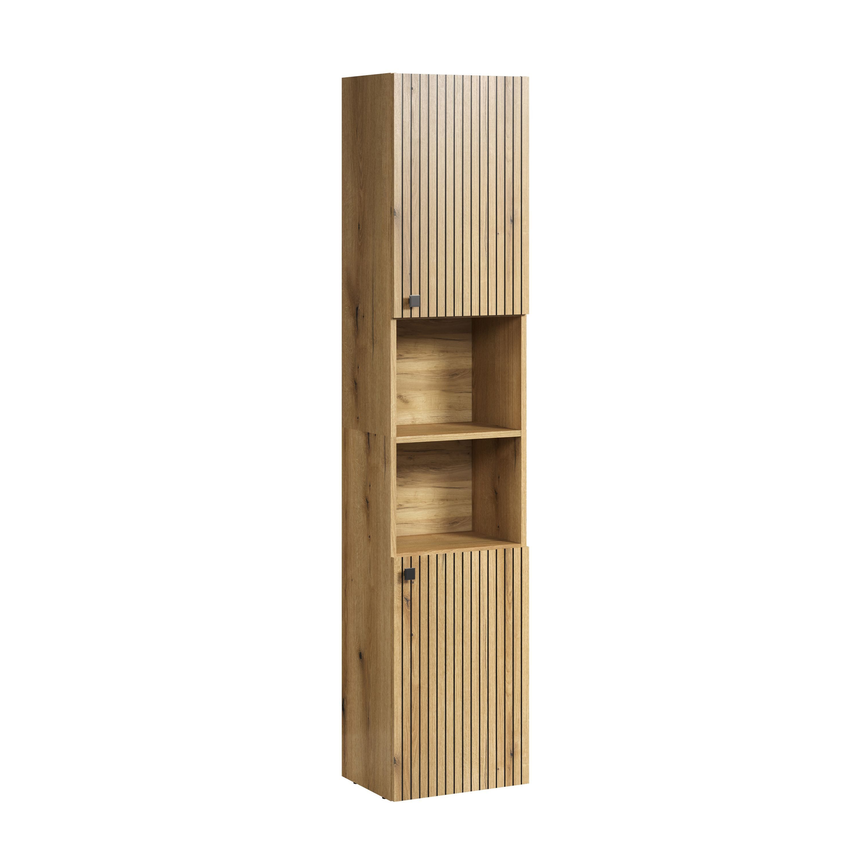 trendteam Hochschrank (Hochschrank) Badschrank Badhochschrank 40 x 186 x 31 cm